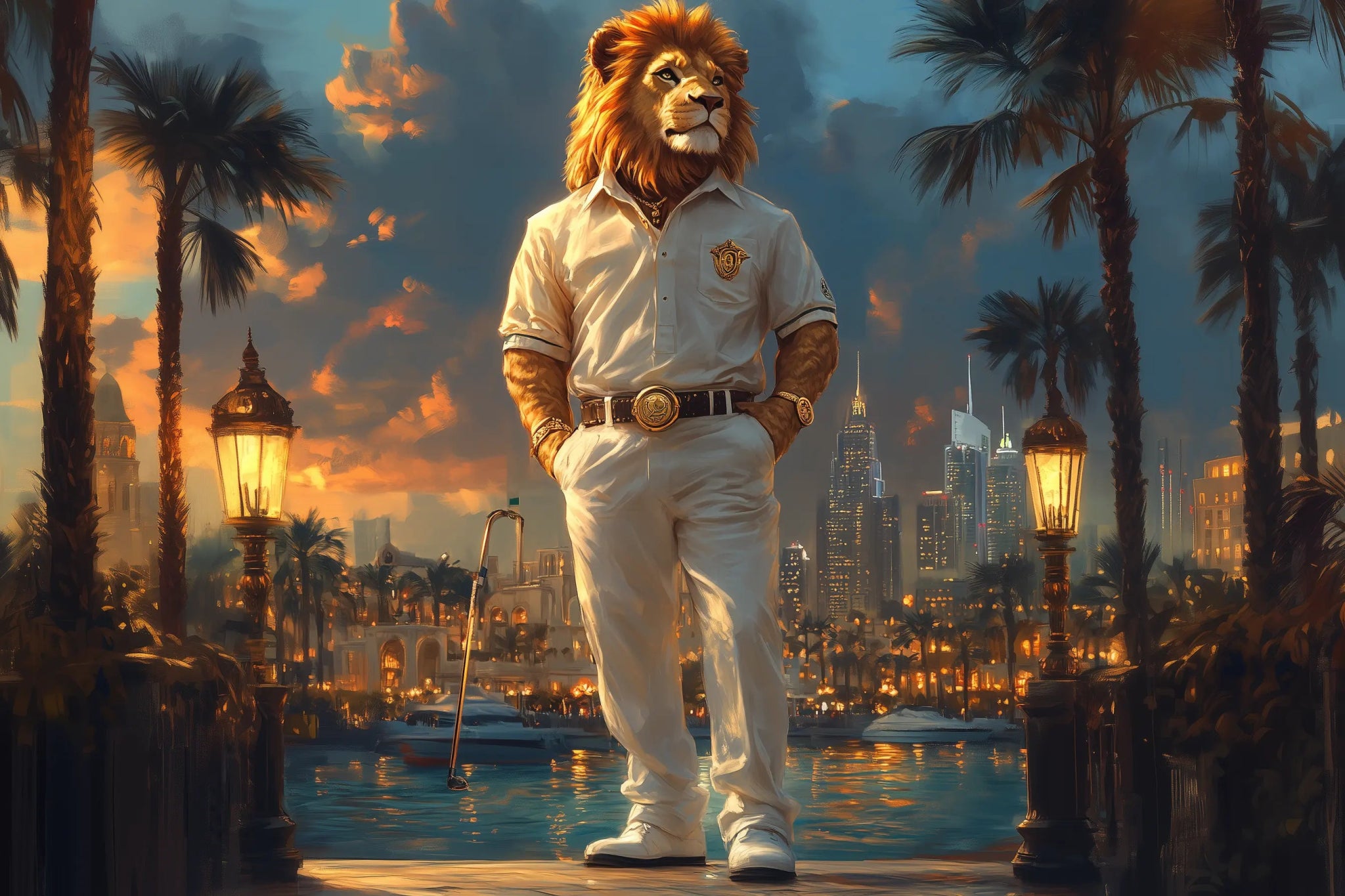 Sunset Sovereign | Premium Wandbild - Dein Wandbild