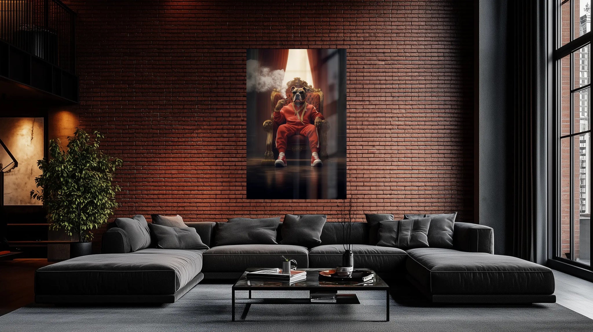 The Boss – Canine Supreme als dominantes Tierbild mit Stil | Dein Wandbild - Dein Wandbild