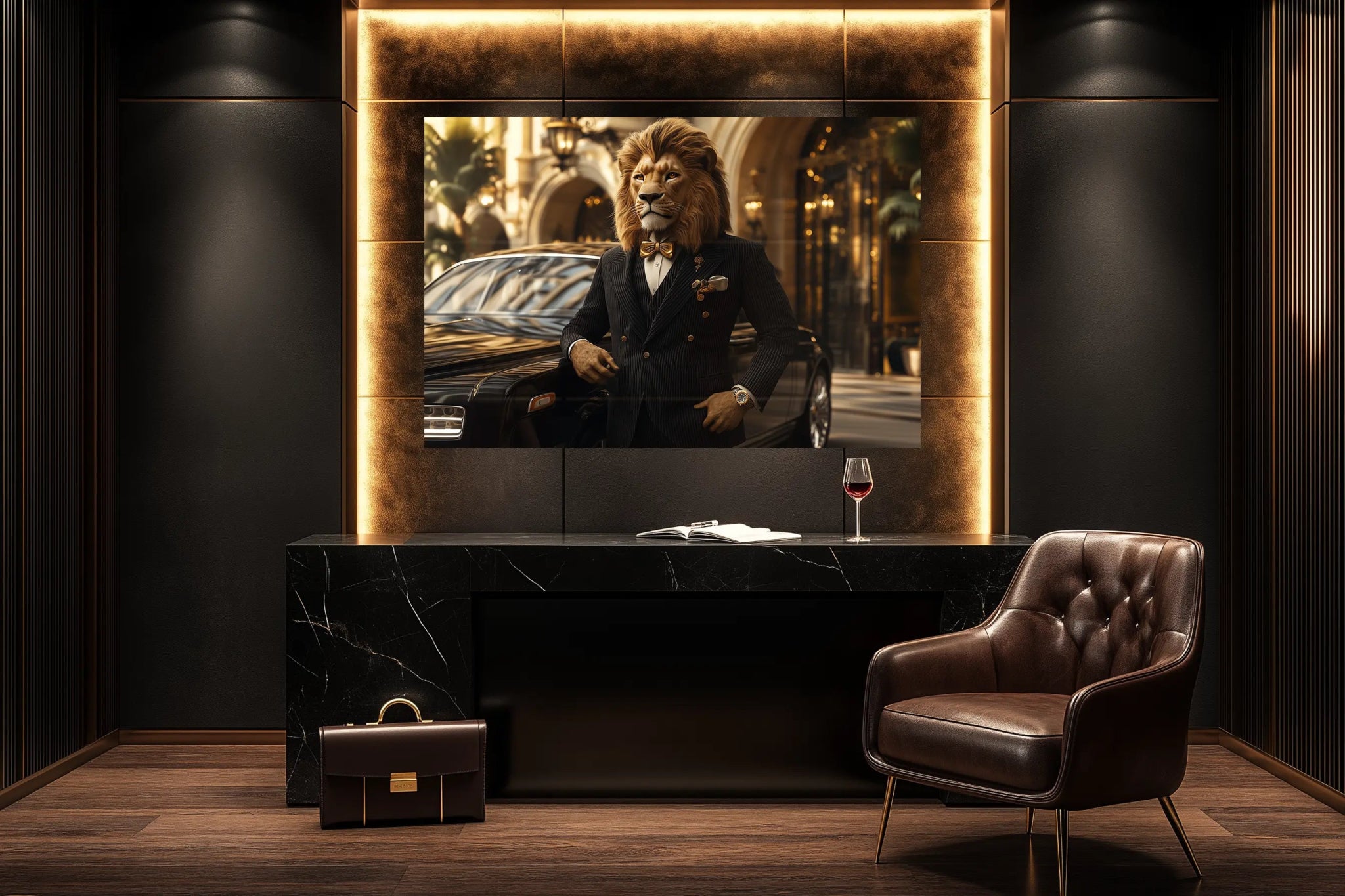 The Golden Authority | Premium Wandbild - Dein Wandbild