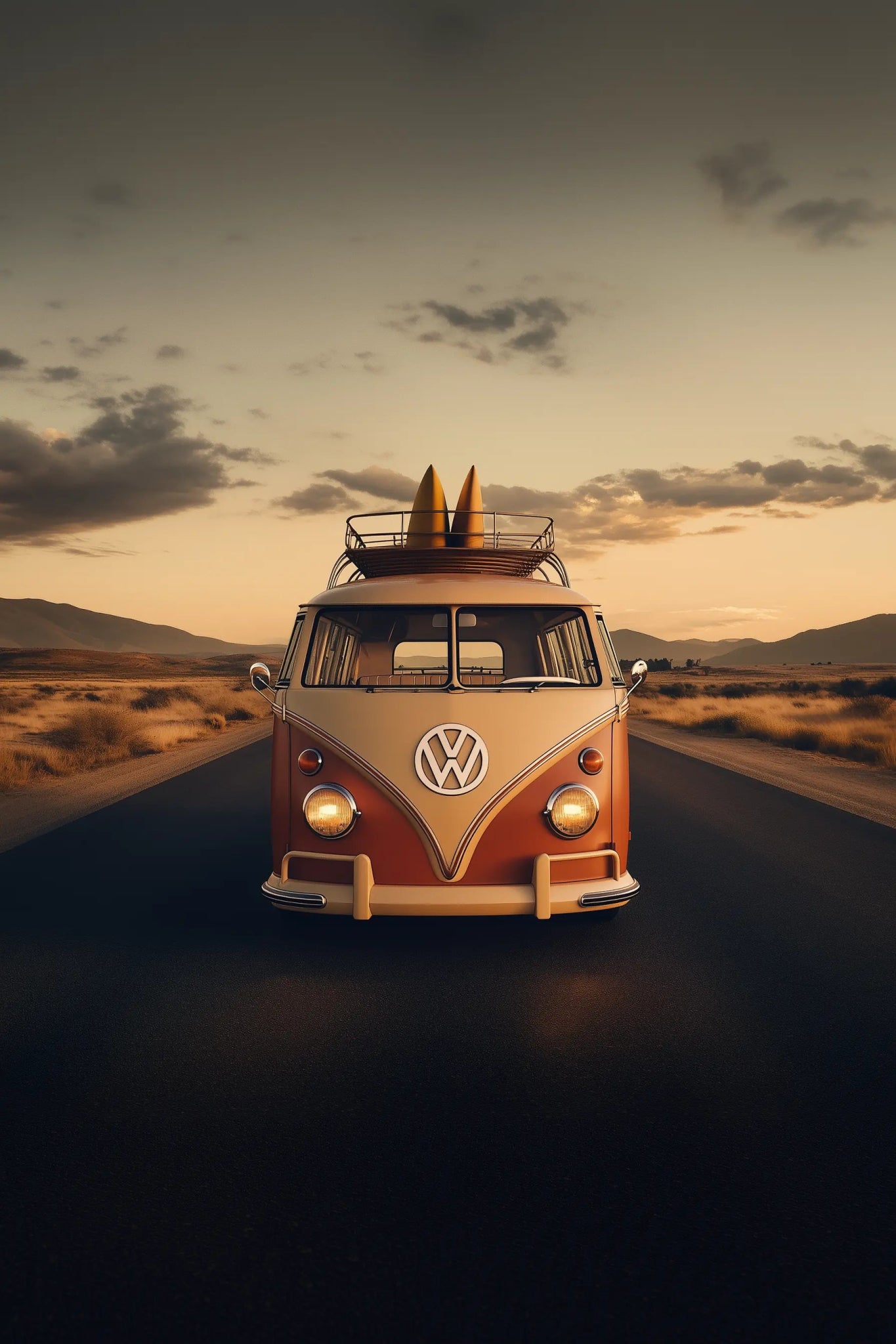 VW Bulli T1 – Die Freiheit der offenen Straße | Dein Wandbild - Dein Wandbild