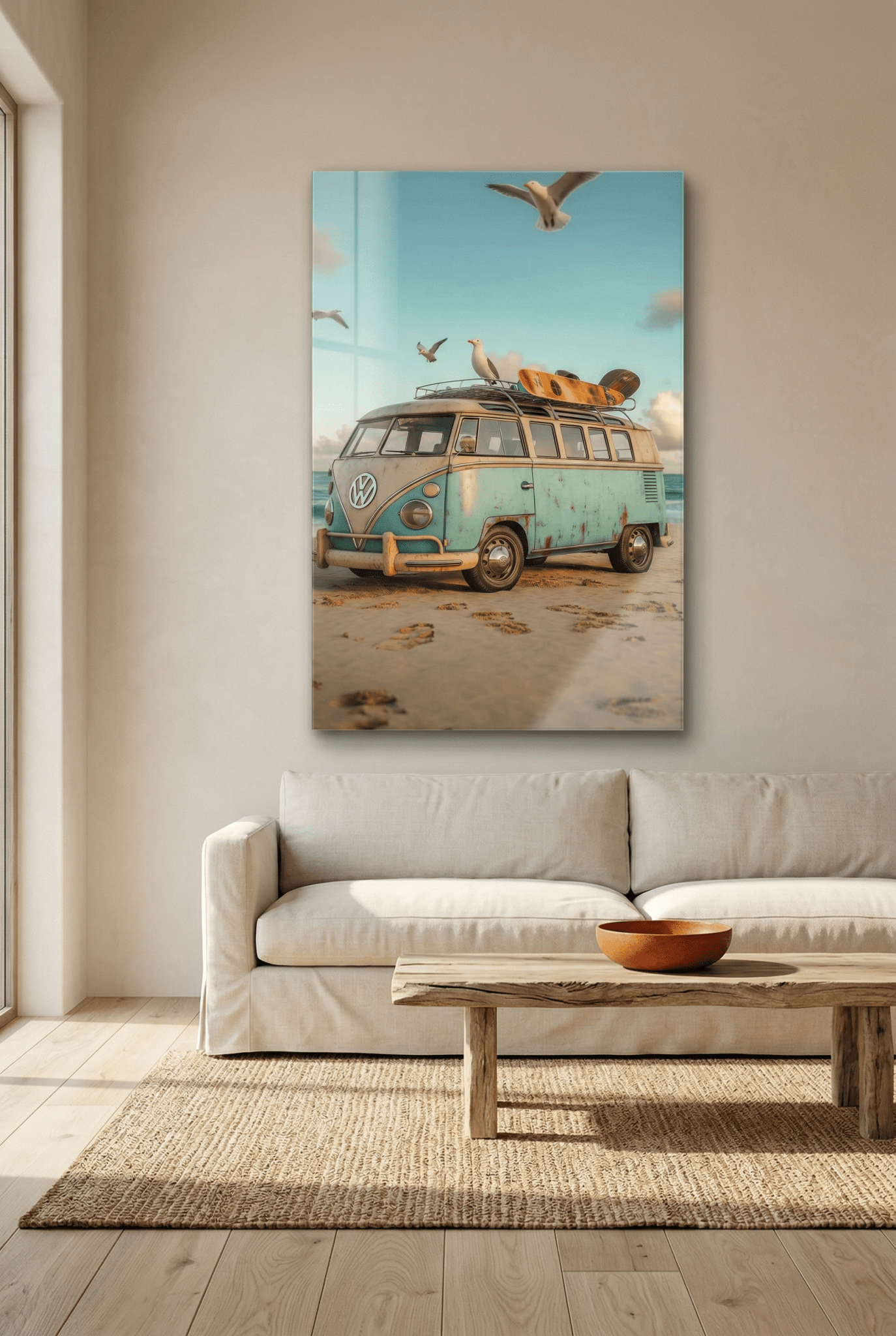 VW Bulli T1 – Nostalgie trifft auf Strandabenteuer | Dein Wandbild - Dein Wandbild