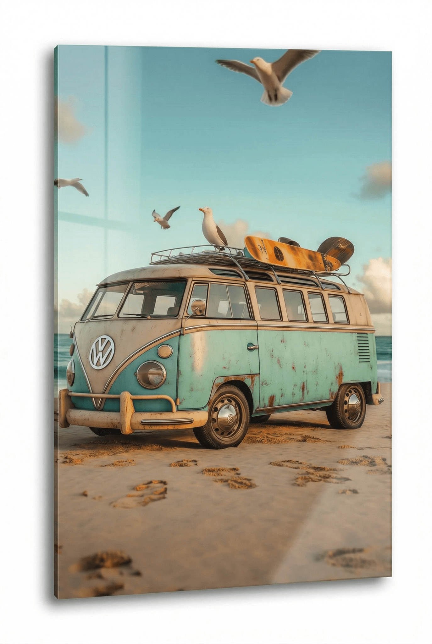 VW Bulli T1 – Nostalgie trifft auf Strandabenteuer | Dein Wandbild - Dein Wandbild