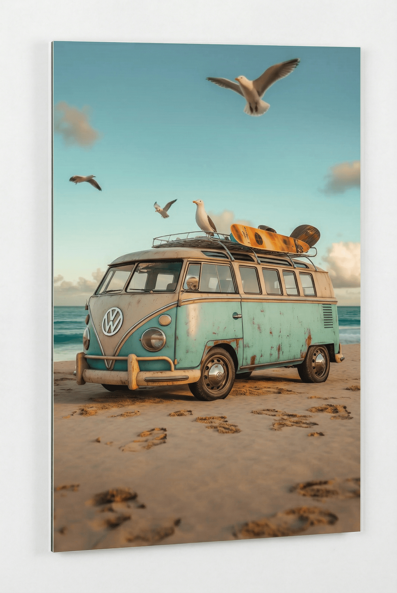 VW Bulli T1 – Nostalgie trifft auf Strandabenteuer | Dein Wandbild - Dein Wandbild