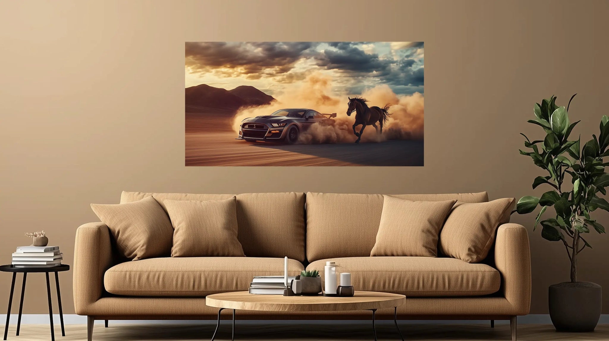 Wild Speed – Episches Autobild mit Mustang - Power | Dein Wandbild - Dein Wandbild