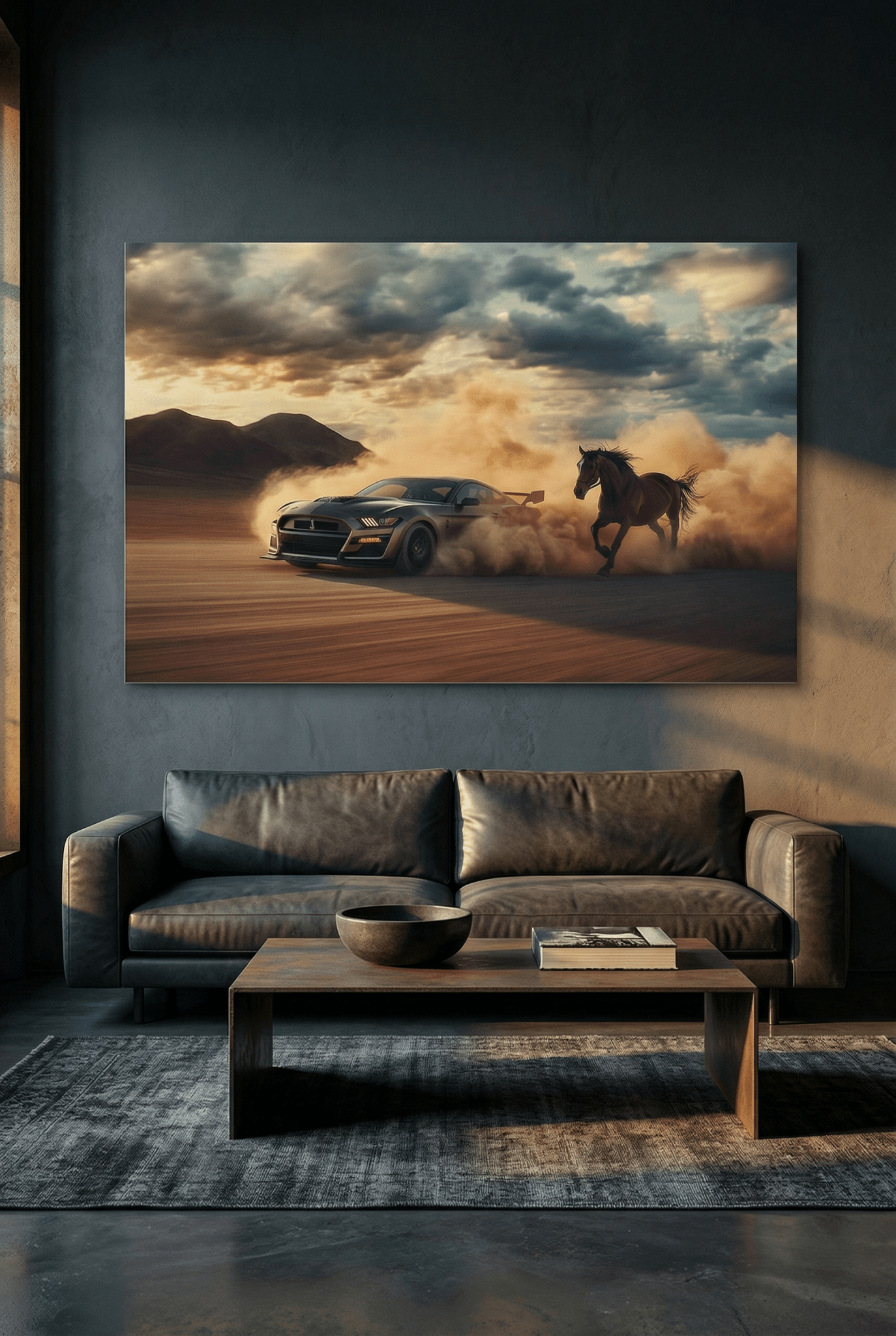 Wild Speed – Episches Autobild mit Mustang - Power | Dein Wandbild - Dein Wandbild