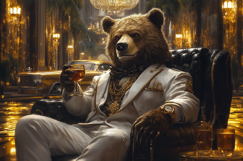 G Bear – Goldener Palast mit Whiskey & Oldtimer