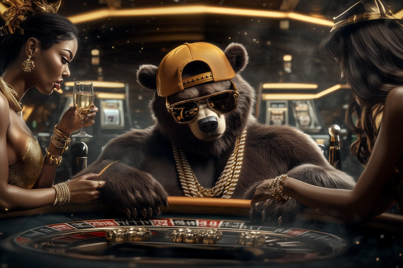 G Bear – Gold-Cap am Roulette mit Frauen