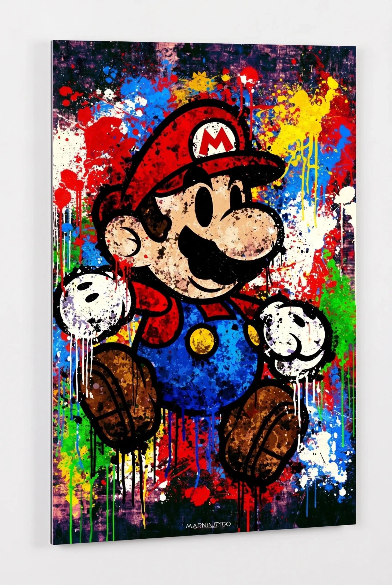 Bunter Cartoon Arcade Held Splash Art Wandbild - Dein Wandbild