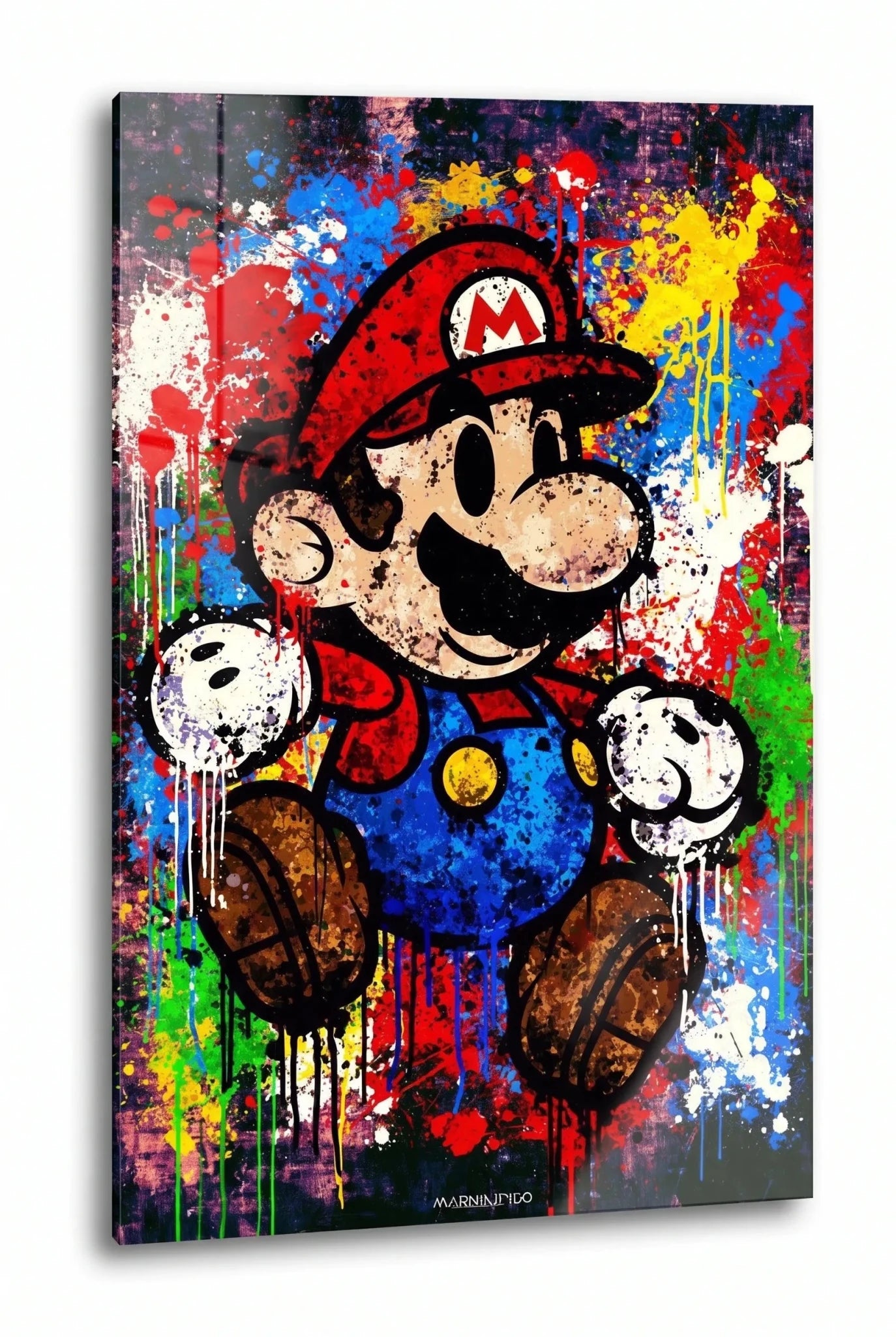 Bunter Cartoon Arcade Held Splash Art Wandbild - Dein Wandbild