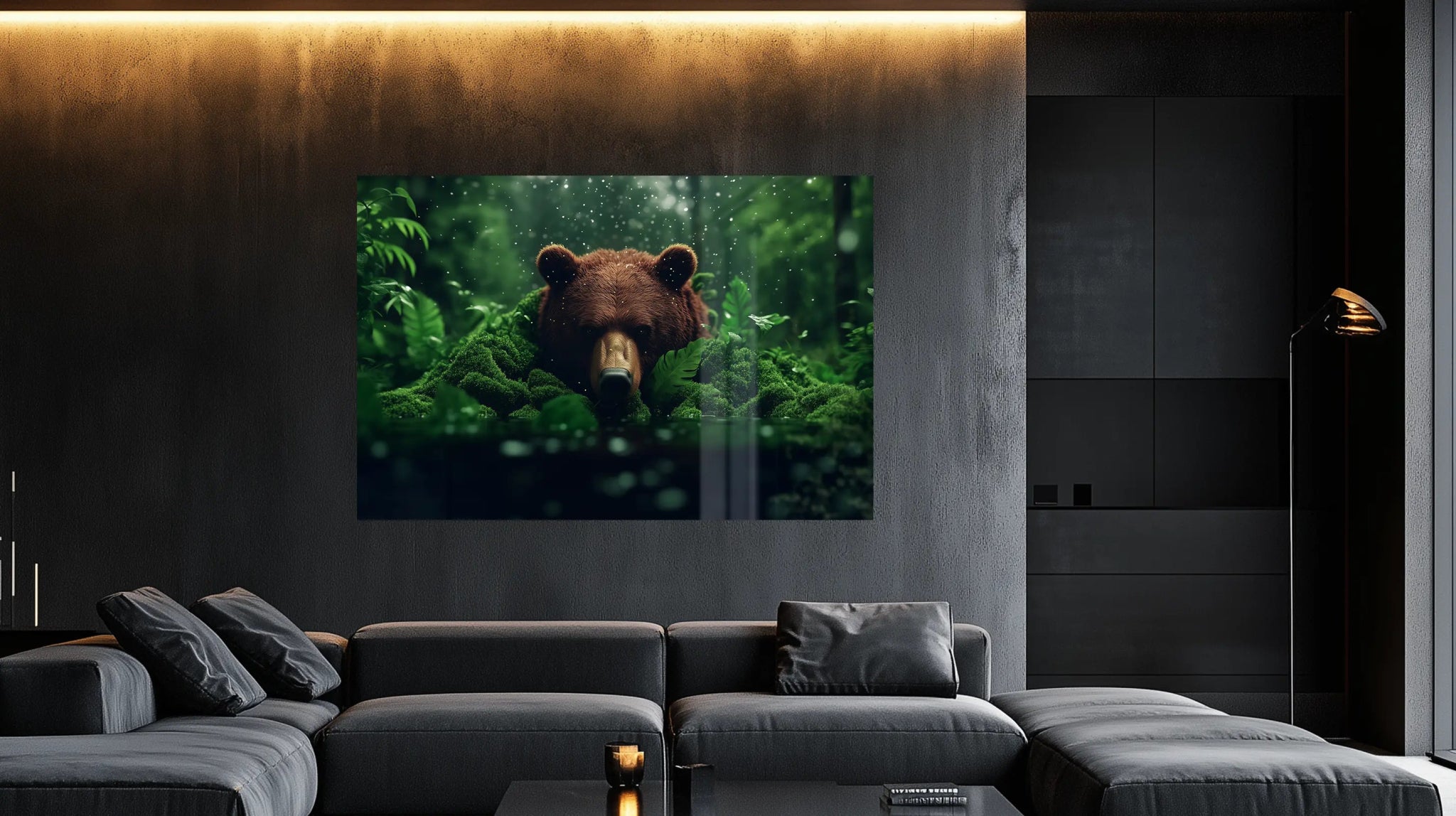 Der Hüter des Waldes – Bärenbild in wilder Natur als kraftvolles Tierbild | Dein Wandbild - Dein Wandbild