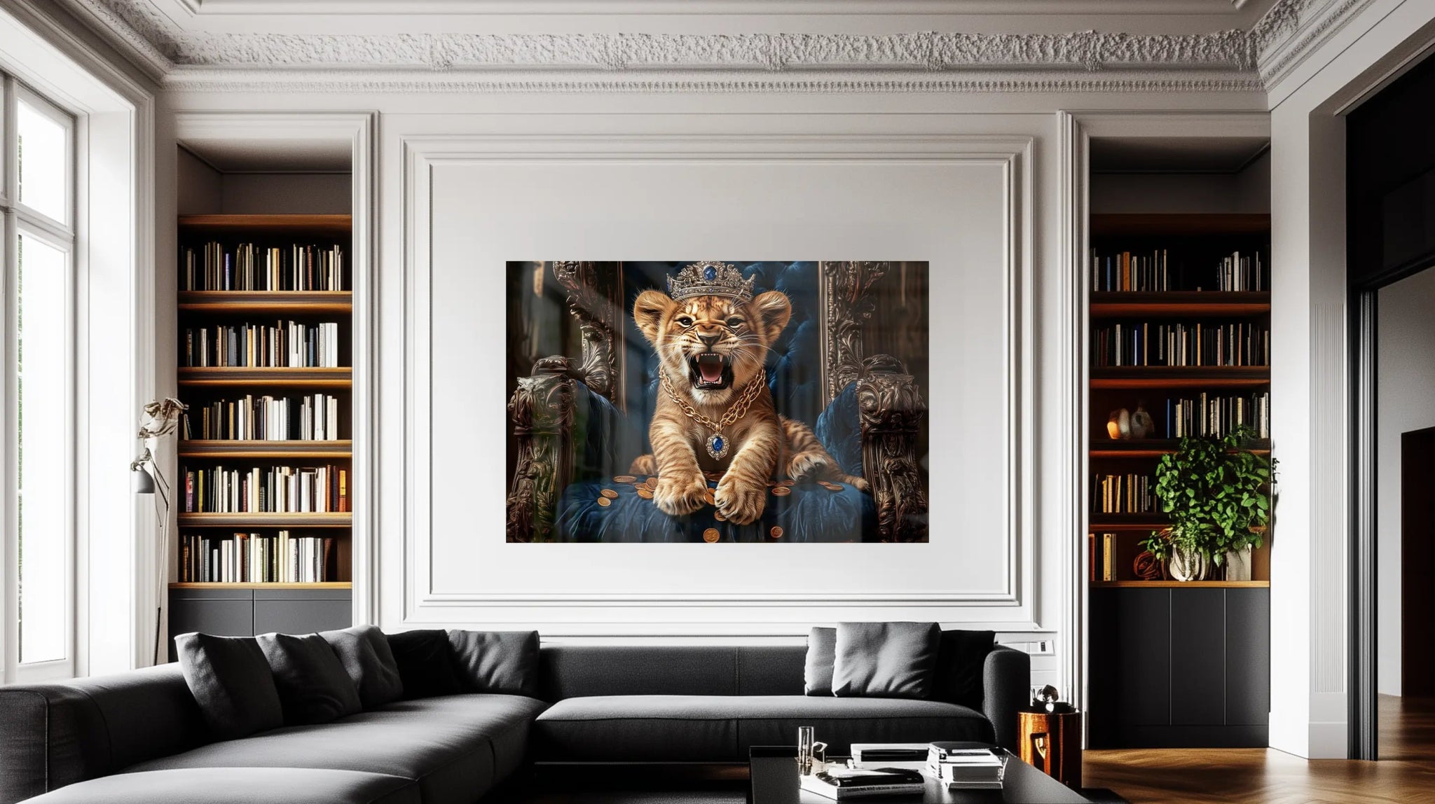 Der junge König – Löwen - Tierbild mit Symbolik & Charakter | Dein Wandbild - Dein Wandbild