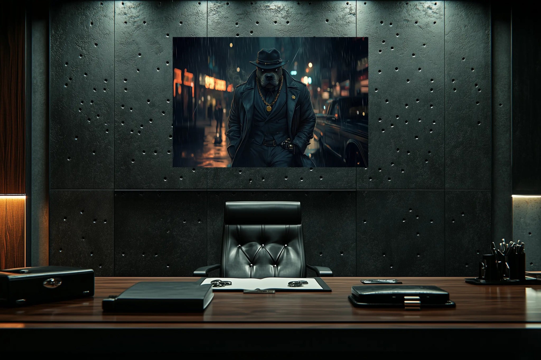 Der Schattenboss | Premium Wandbild - Dein Wandbild