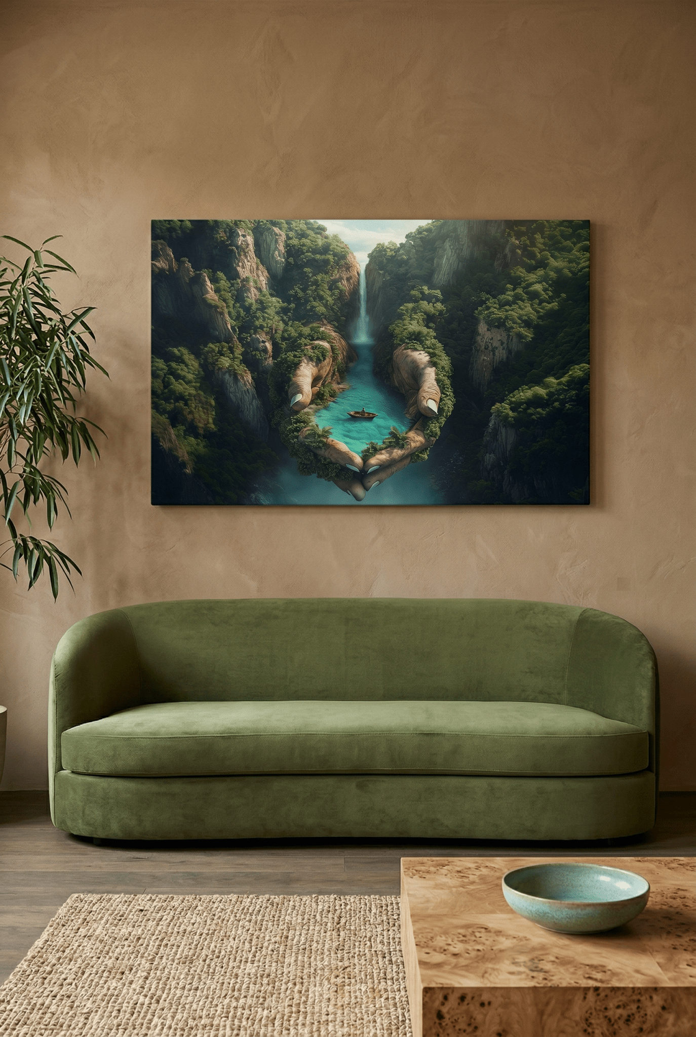 Die Hände der Natur – Kunstdruck als göttliches Naturbild | Dein Wandbild - Dein Wandbild