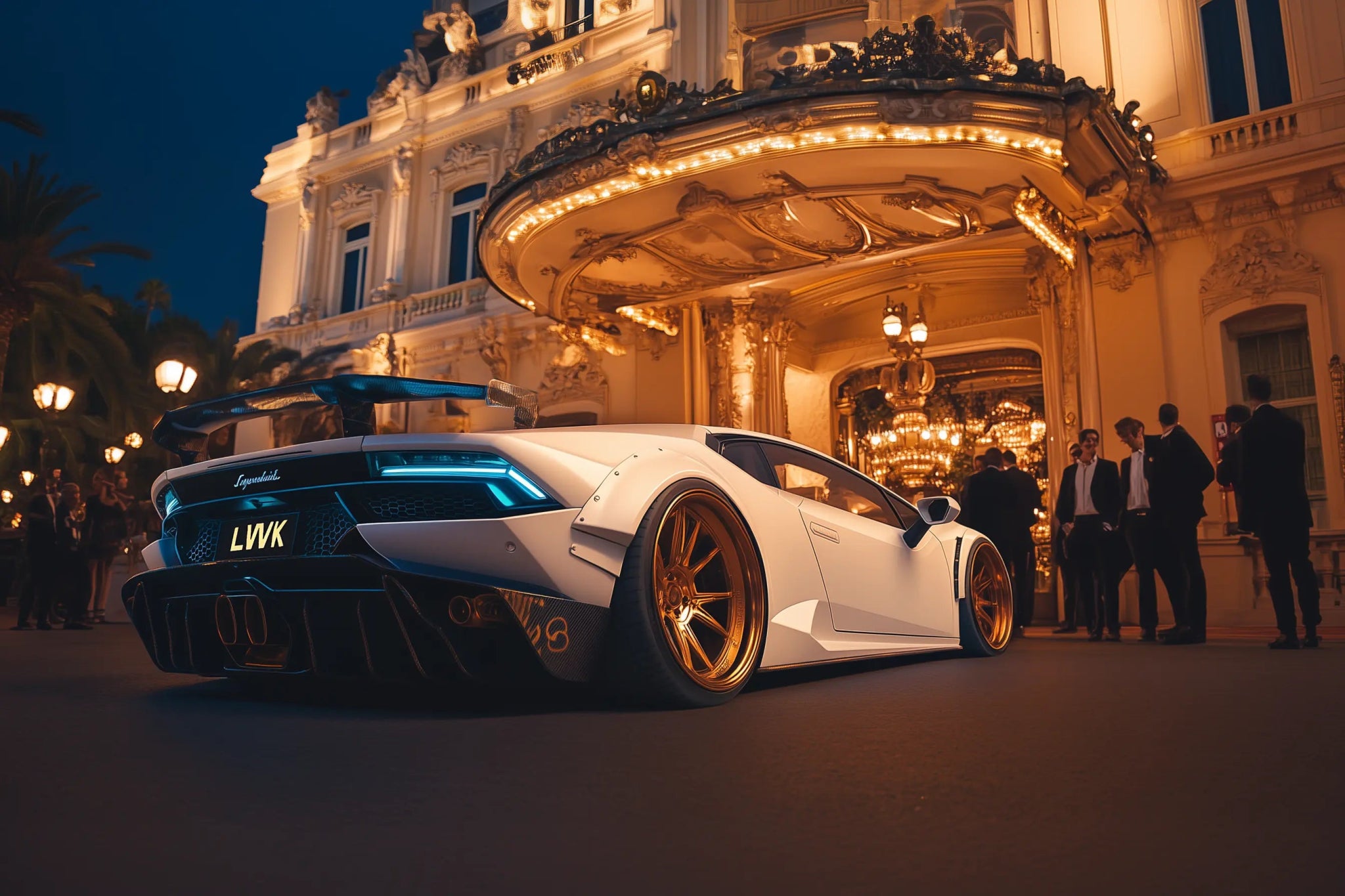 Eleganz trifft Performance – Lamborghini Autobild in Symmetrie & Style | Dein Wandbild - Dein Wandbild