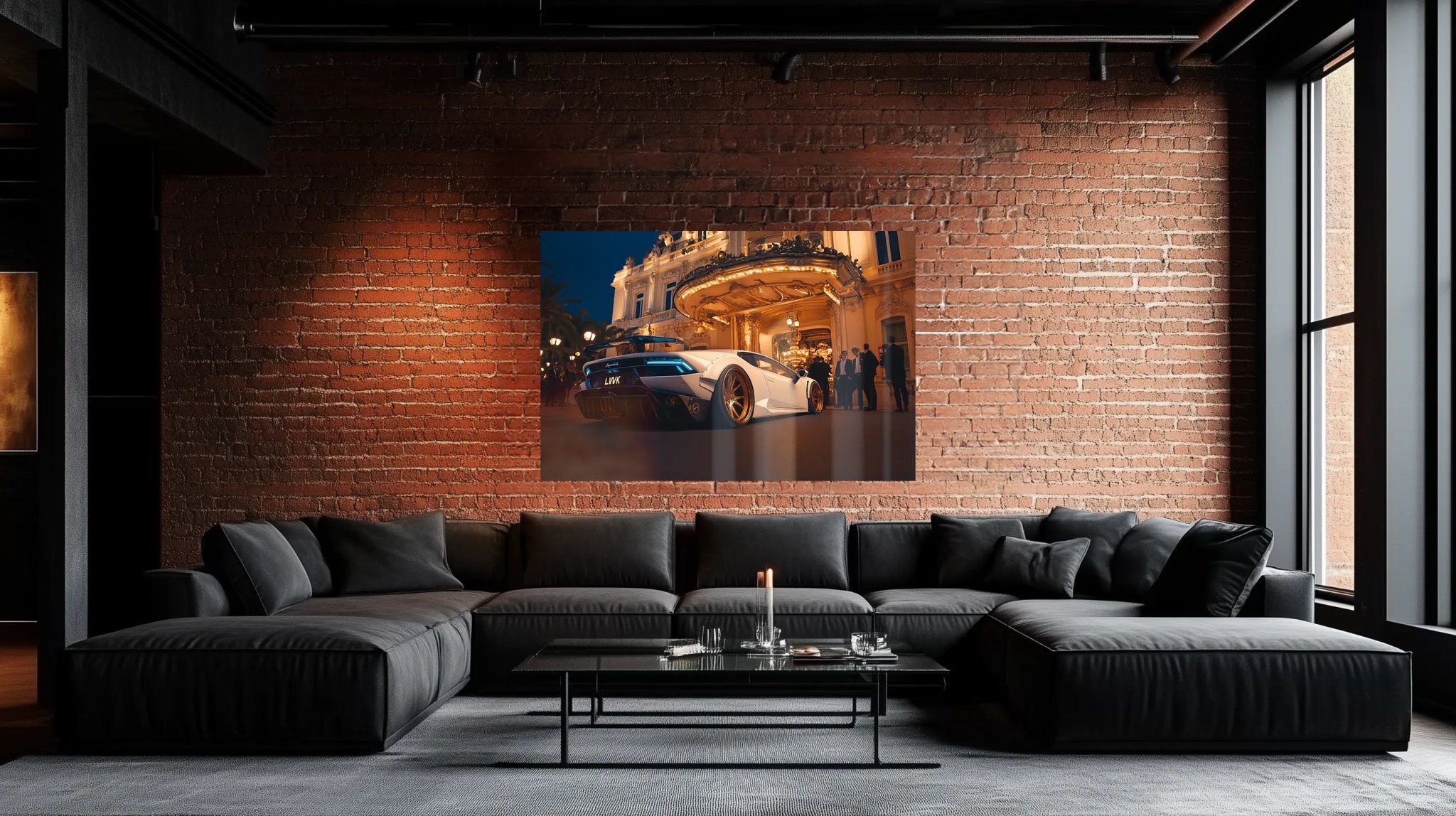 Eleganz trifft Performance – Lamborghini Autobild in Symmetrie & Style | Dein Wandbild - Dein Wandbild