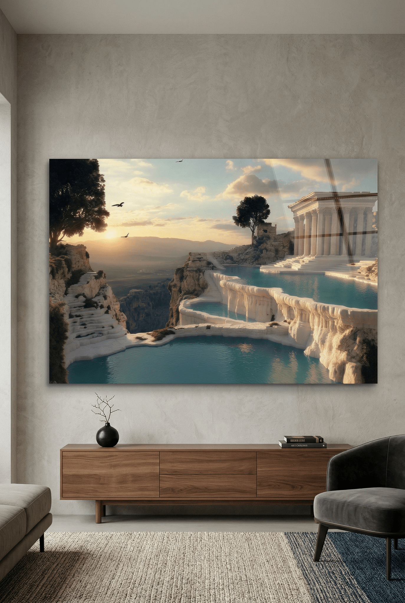 Elysian Springs – Kunstbild mit antiker Eleganz & Naturmagie | Dein Wandbild - Dein Wandbild