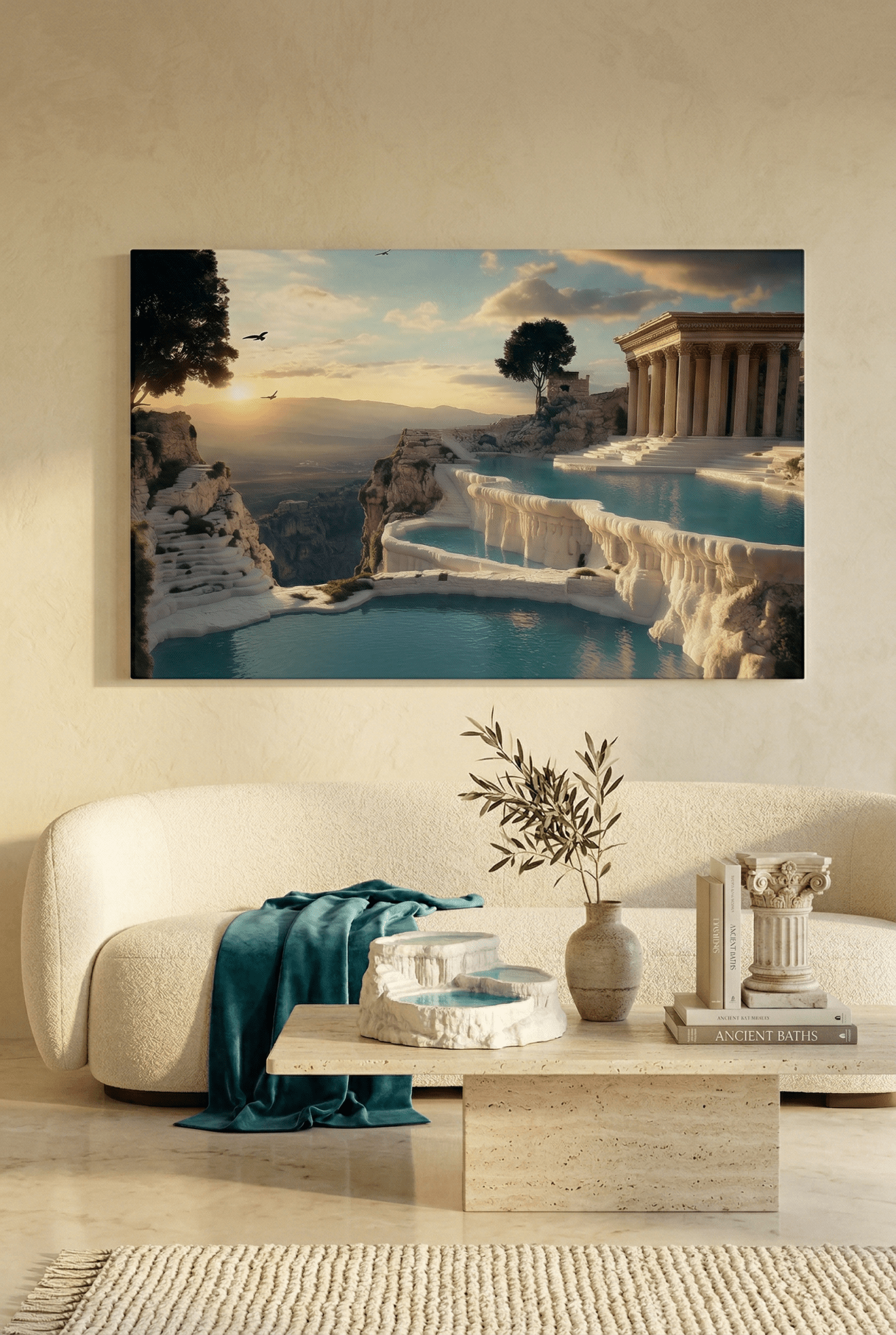 Elysian Springs – Kunstbild mit antiker Eleganz & Naturmagie | Dein Wandbild - Dein Wandbild