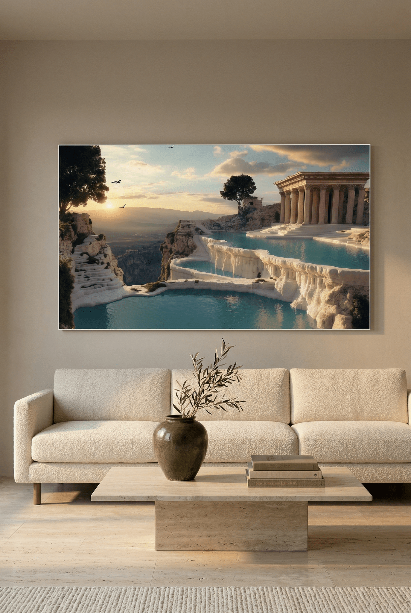 Elysian Springs – Kunstbild mit antiker Eleganz & Naturmagie | Dein Wandbild - Dein Wandbild