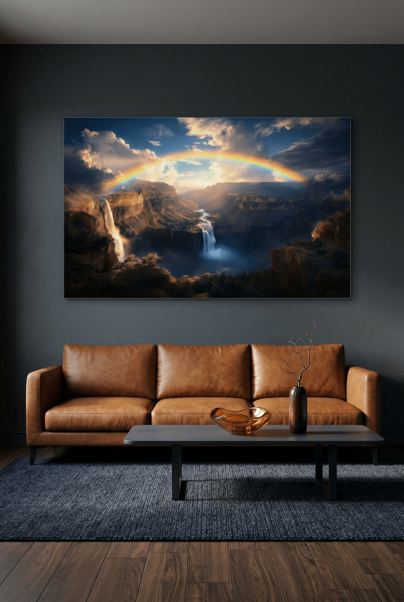 Eternal Horizon – Naturbild mit Regenbogen - Magie & Ruhe | Dein Wandbild - Dein Wandbild