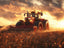 Fendt Fireglow – Ernte im Flammenlicht - Dein Wandbild