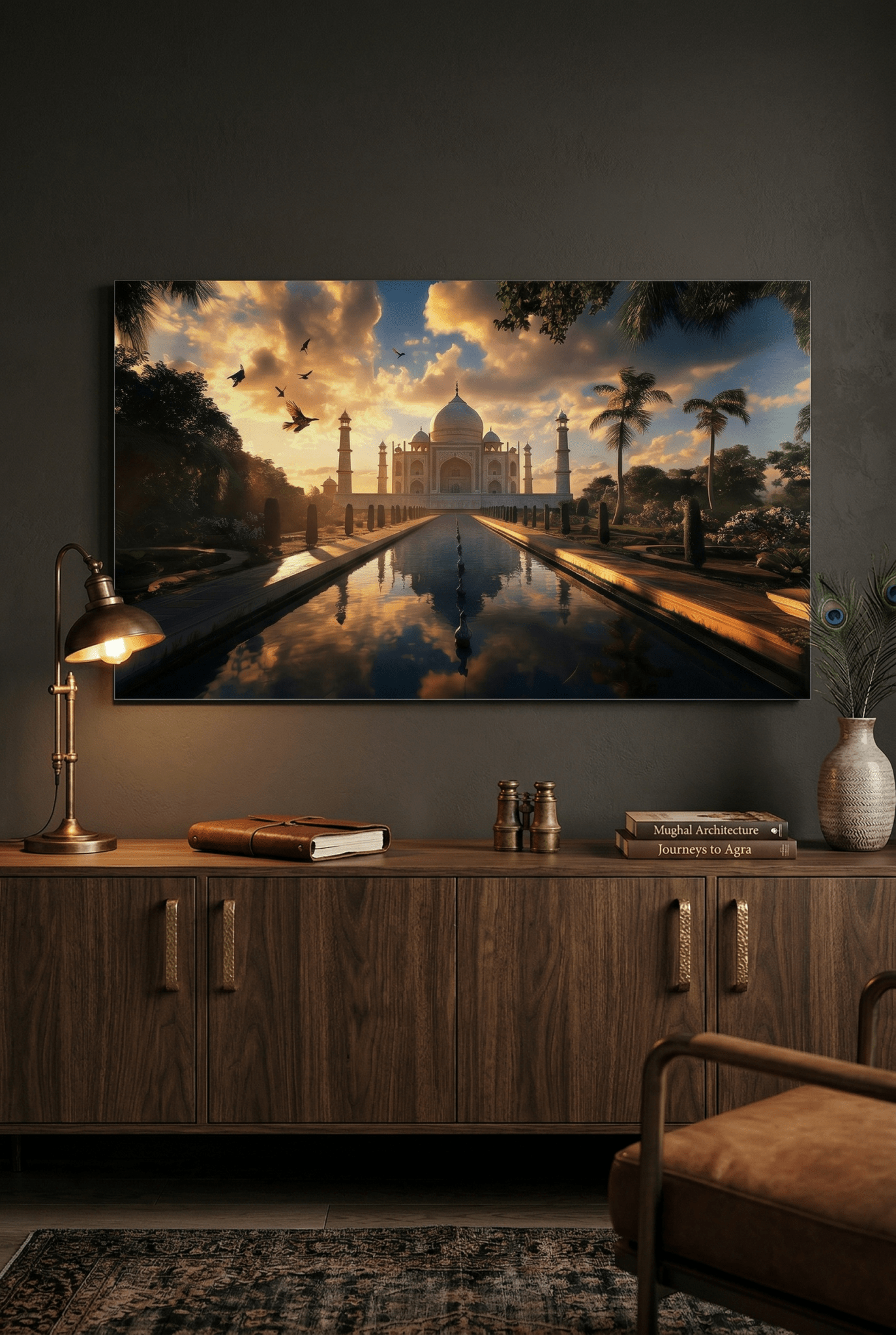 Golden Majesty – Architekturbild des Taj Mahal im Licht der Ewigkeit | Dein Wandbild - Dein Wandbild