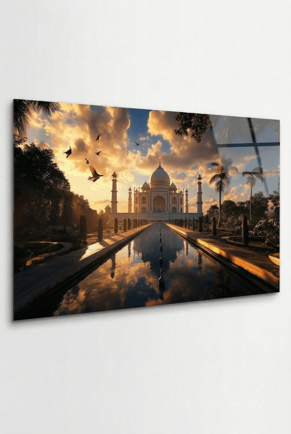 Golden Majesty – Architekturbild des Taj Mahal im Licht der Ewigkeit | Dein Wandbild - Dein Wandbild