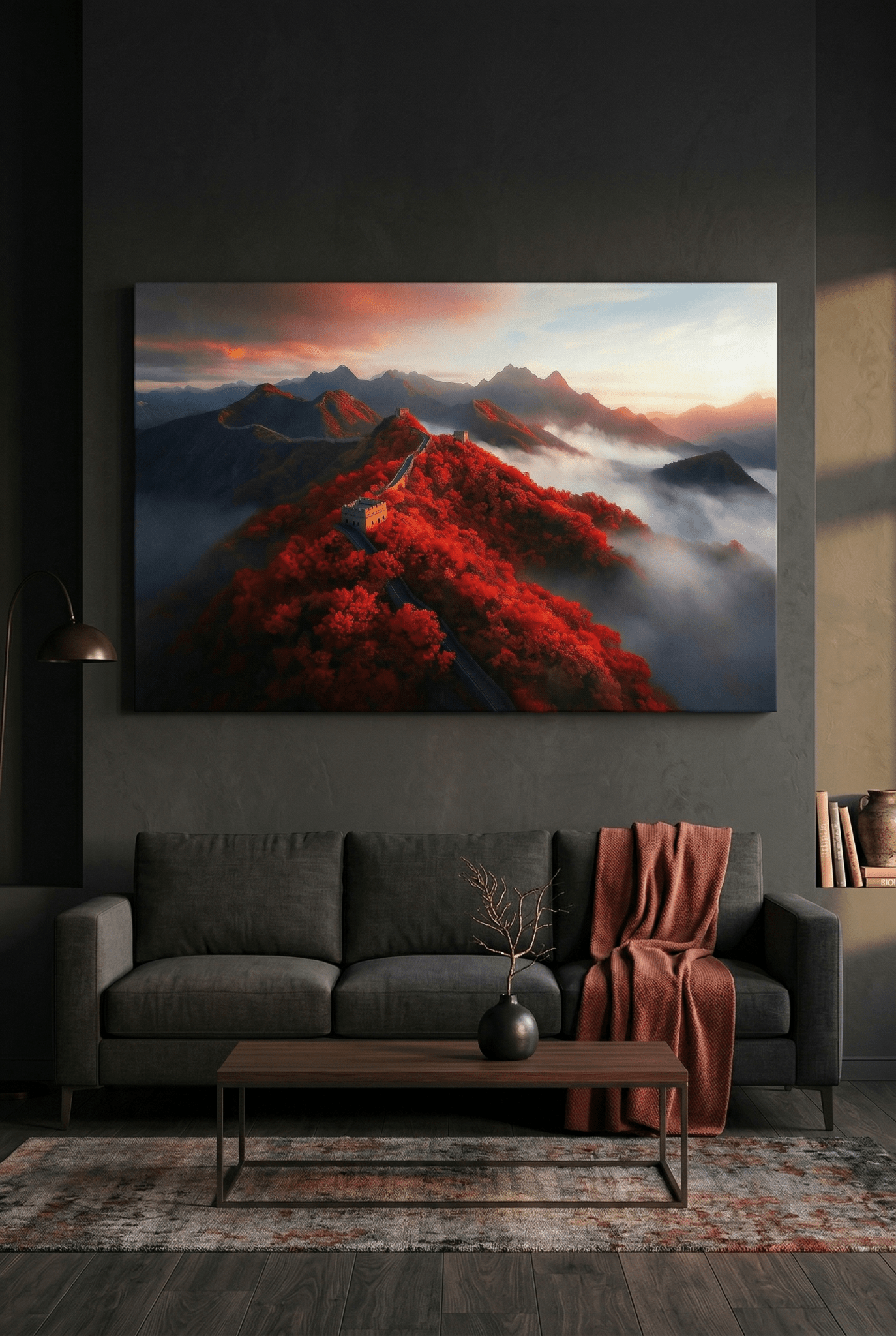 Imperial Autumn – Landschaftsbild der Chinesischen Mauer im Herbst | Dein Wandbild - Dein Wandbild