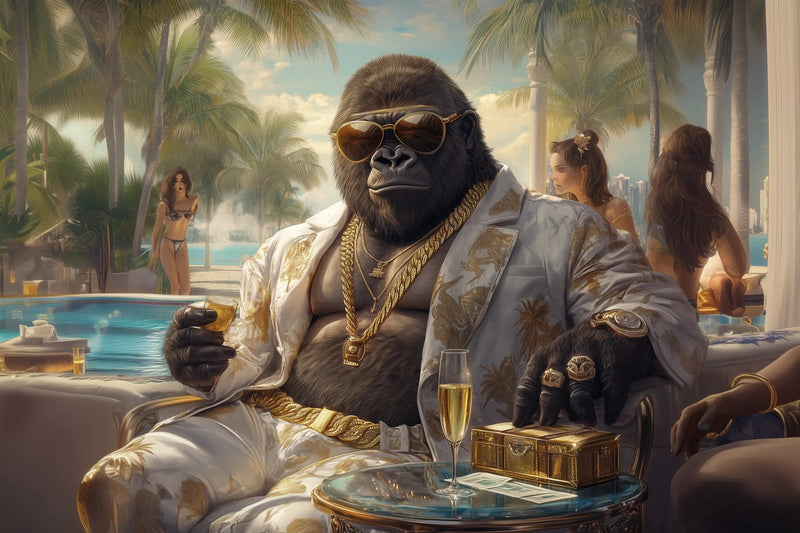 Imperium der Extravaganz – König der Riviera | Premium Wandbild - Dein Wandbild