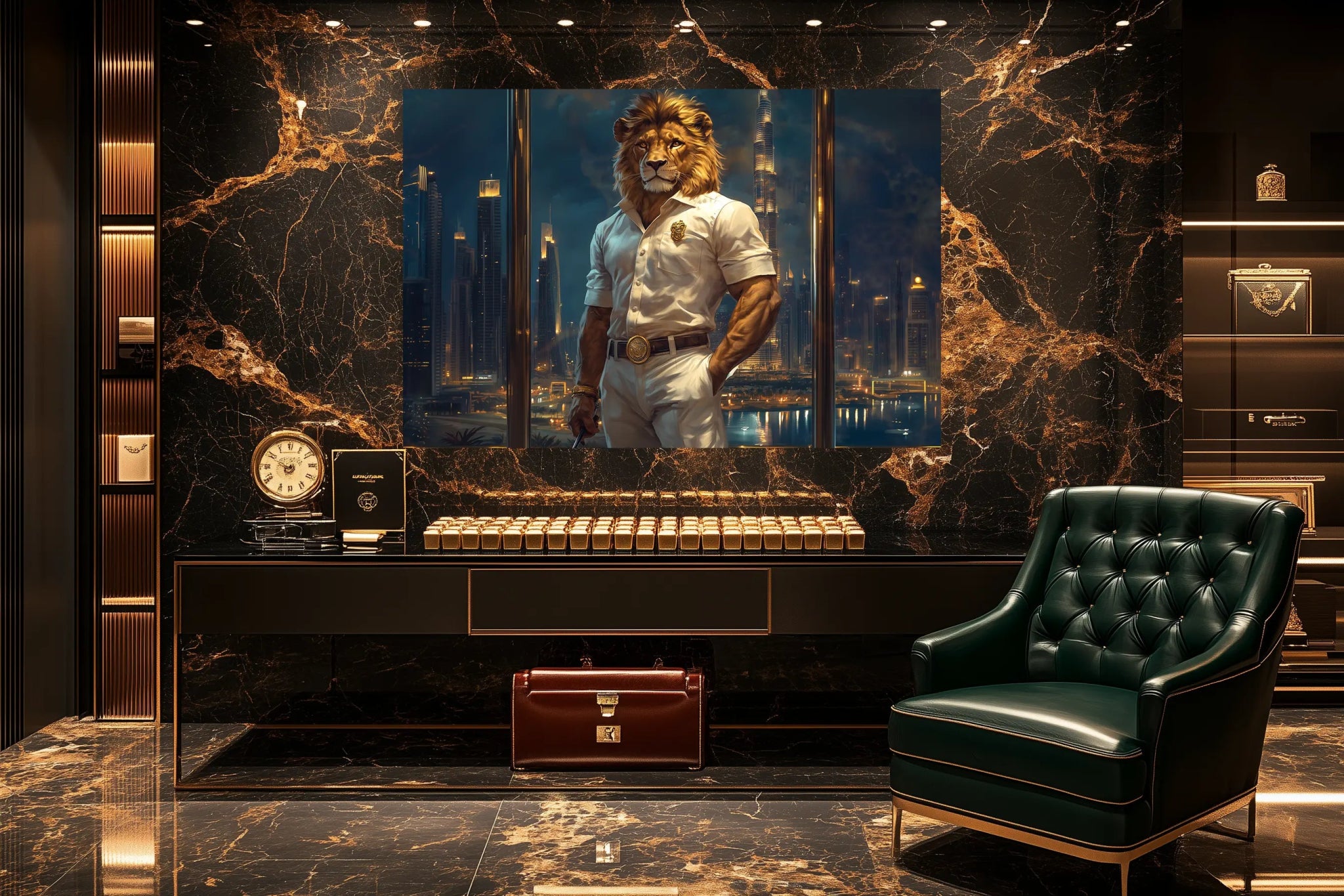 King of the Skyline | Premium Wandbild - Dein Wandbild