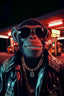 King of the Streets – Neon Jungle Vibes als dominanter Kunstdruck | Dein Wandbild - Dein Wandbild