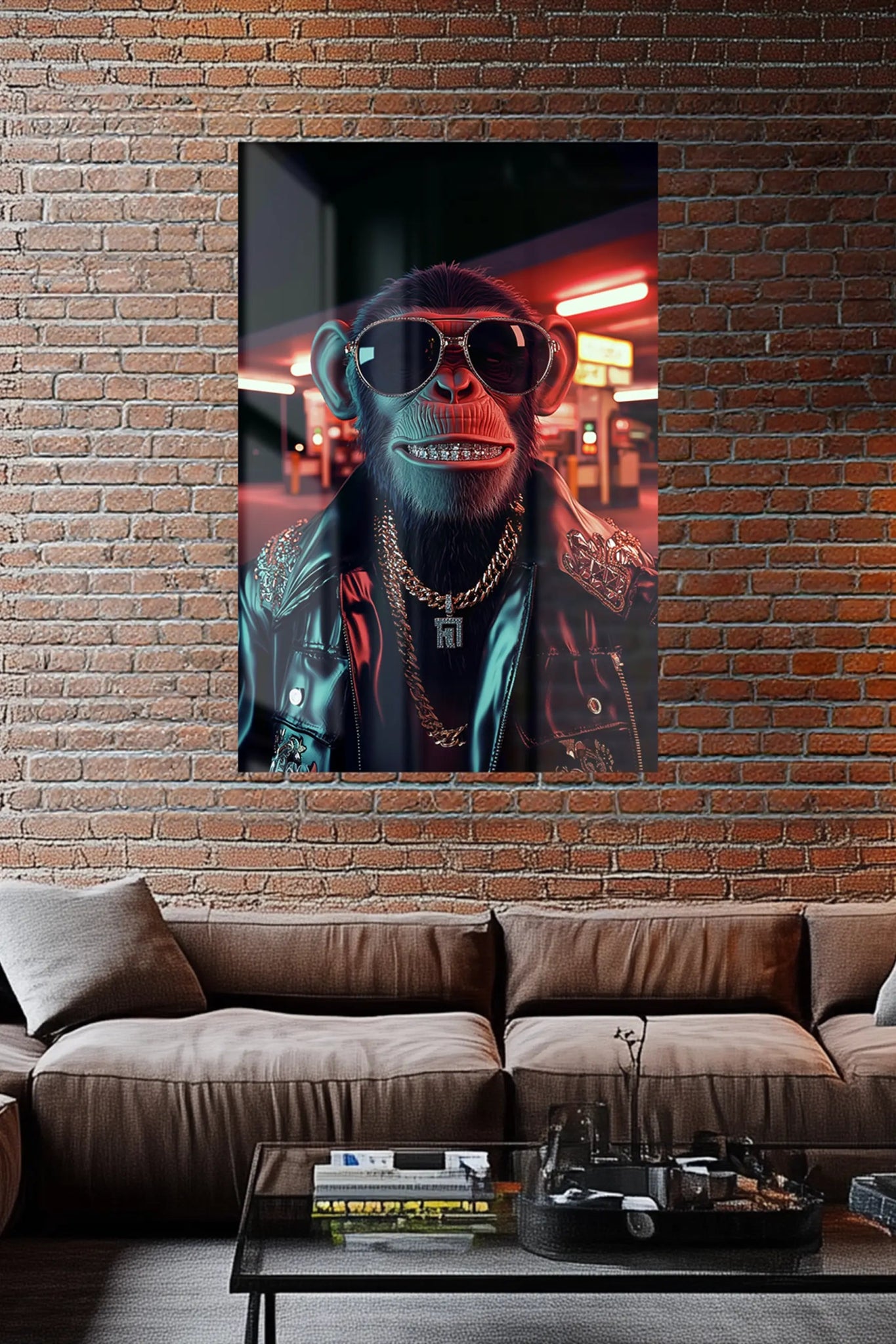 King of the Streets – Neon Jungle Vibes als dominanter Kunstdruck | Dein Wandbild - Dein Wandbild