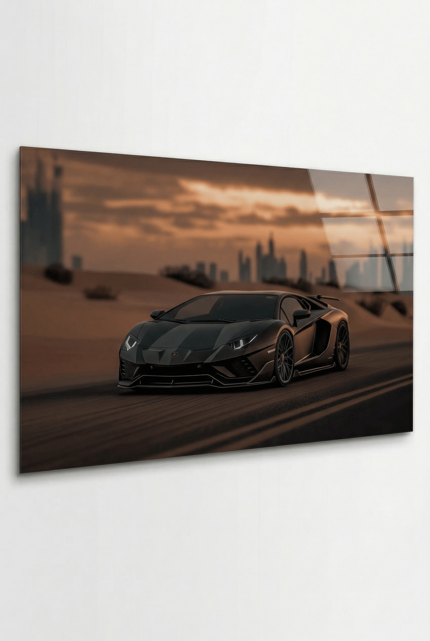 Lamborghini Aventador SVJ – Dominanz in der Wüste | Dein Wandbild - Dein Wandbild