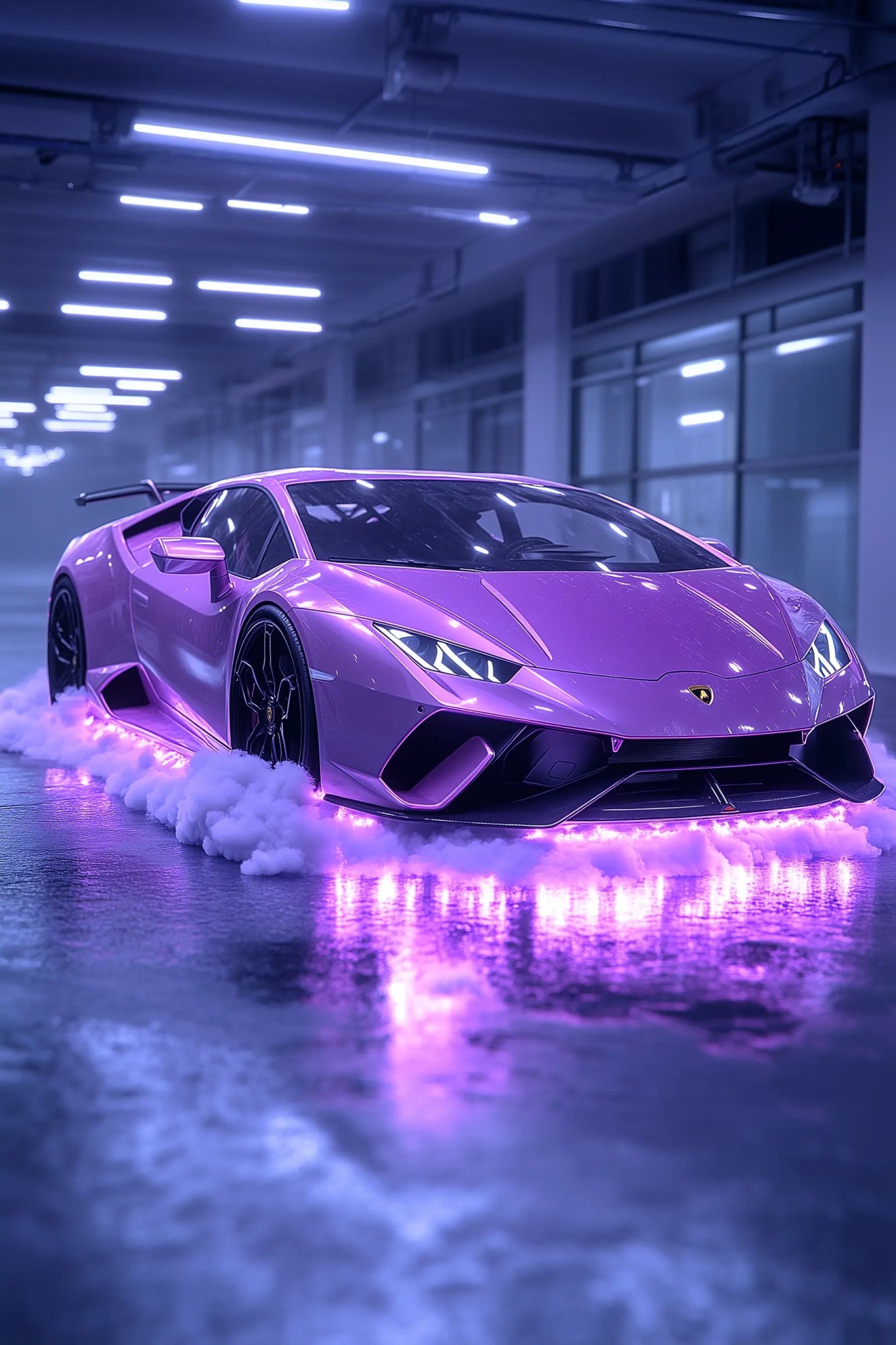 Lamborghini Huracán STO – Neontraum auf vier Rädern | Dein Wandbild - Dein Wandbild