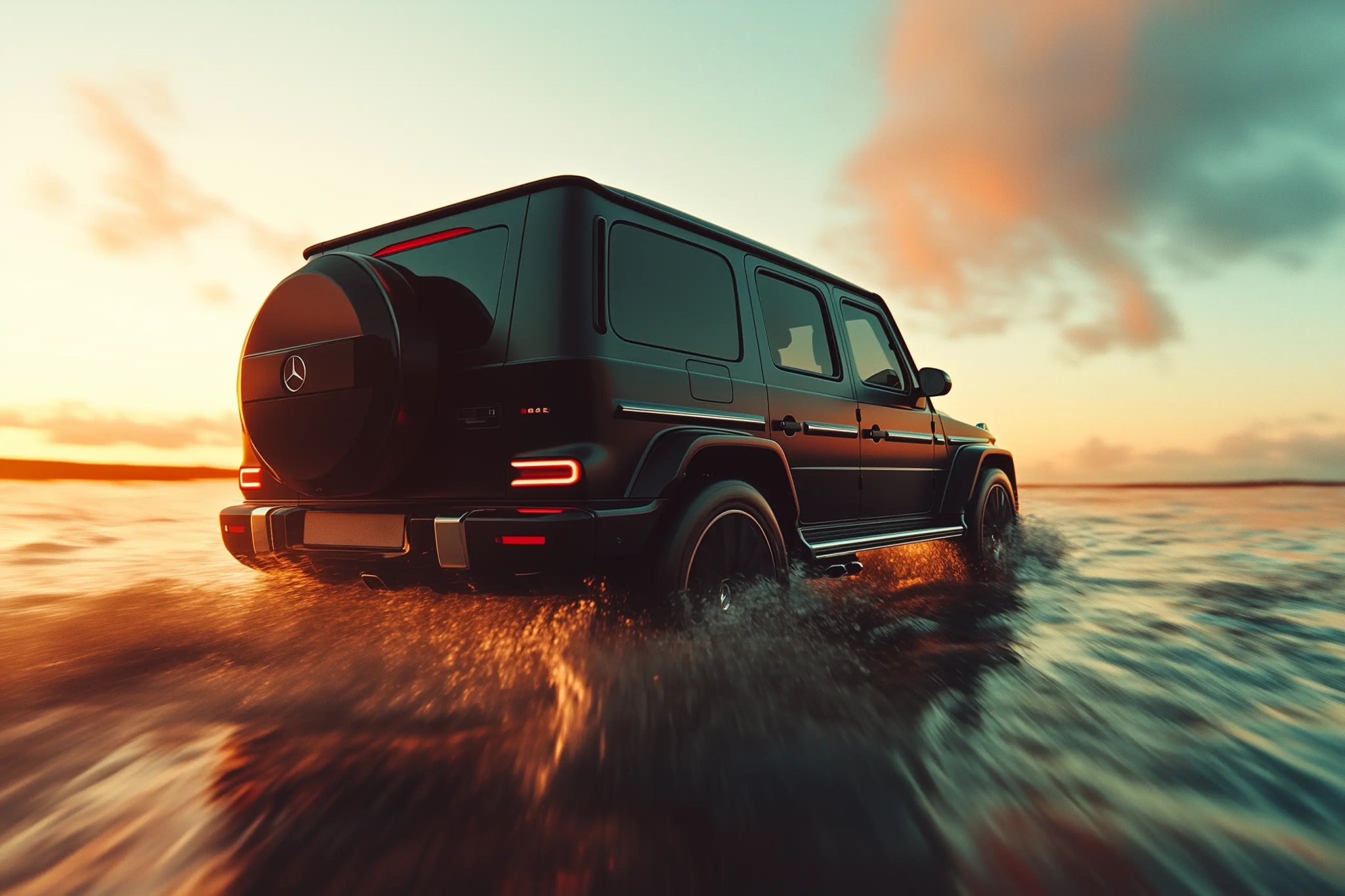 Luxury Drive – G - Wagon Autobild mit urbanem Luxus & Dominanz | Dein Wandbild - Dein Wandbild