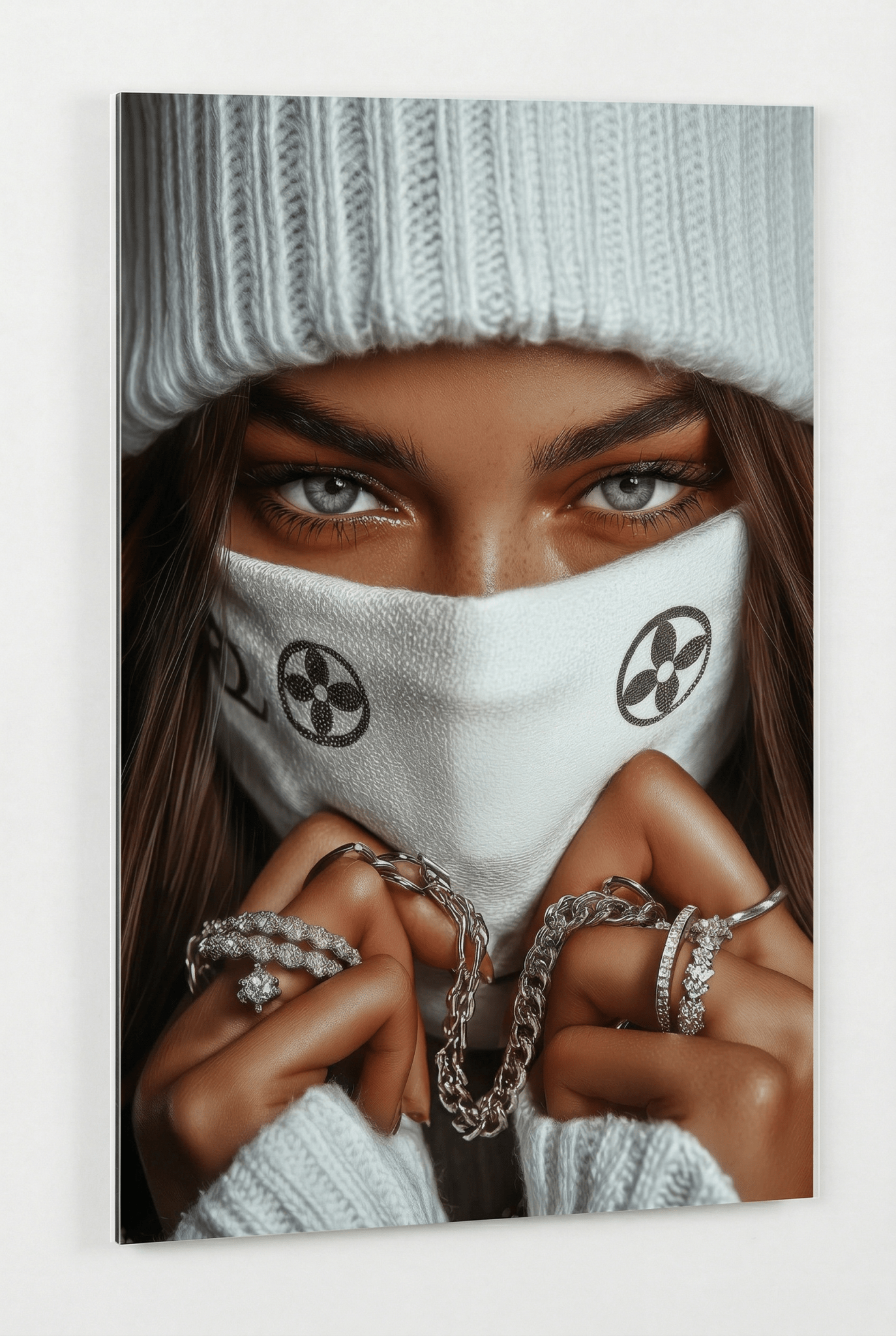 Luxury Rebel – Streetwear - Kunstbild mit weiblicher Eleganz & Attitüde | Dein Wandbild - Dein Wandbild