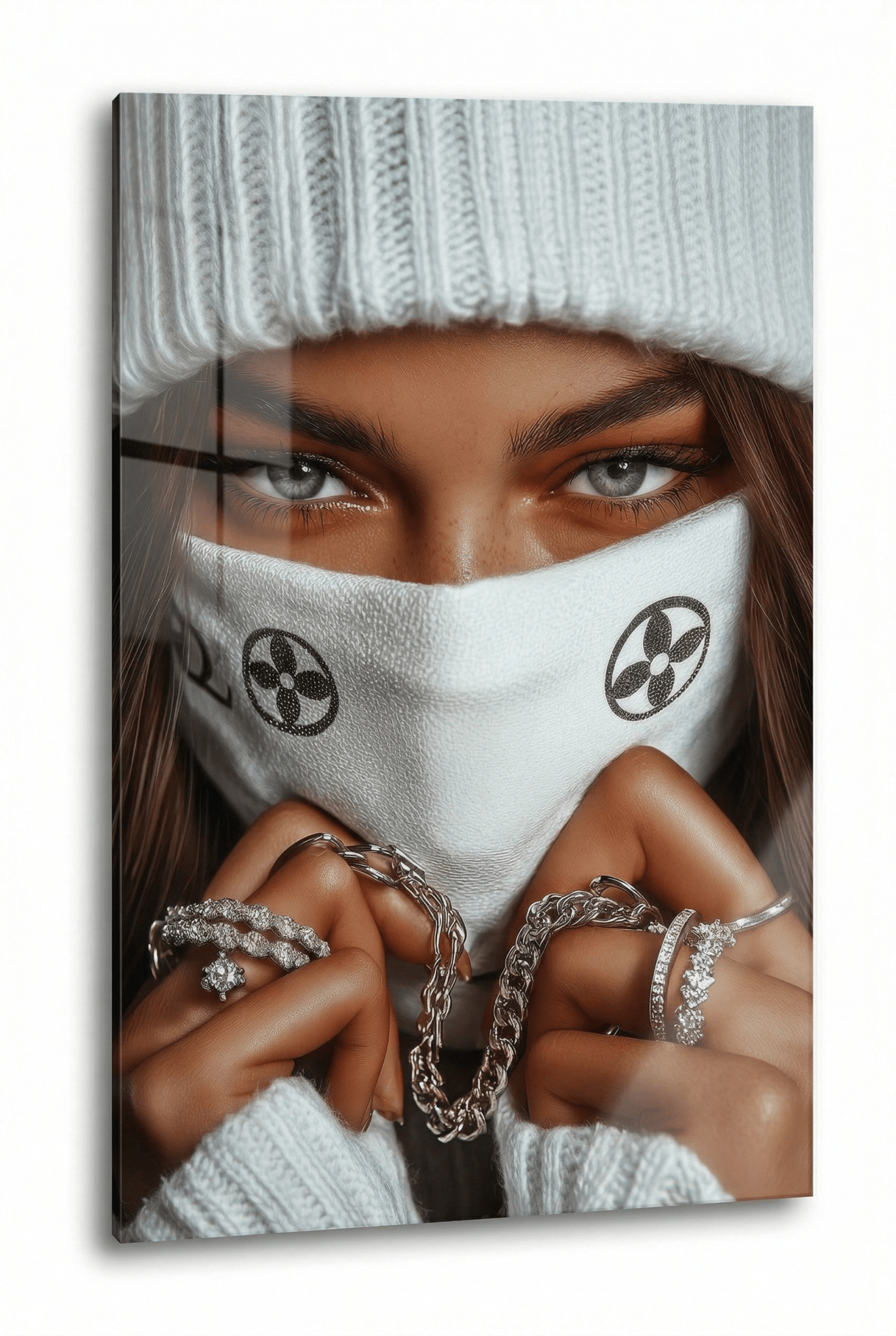 Luxury Rebel – Streetwear - Kunstbild mit weiblicher Eleganz & Attitüde | Dein Wandbild - Dein Wandbild