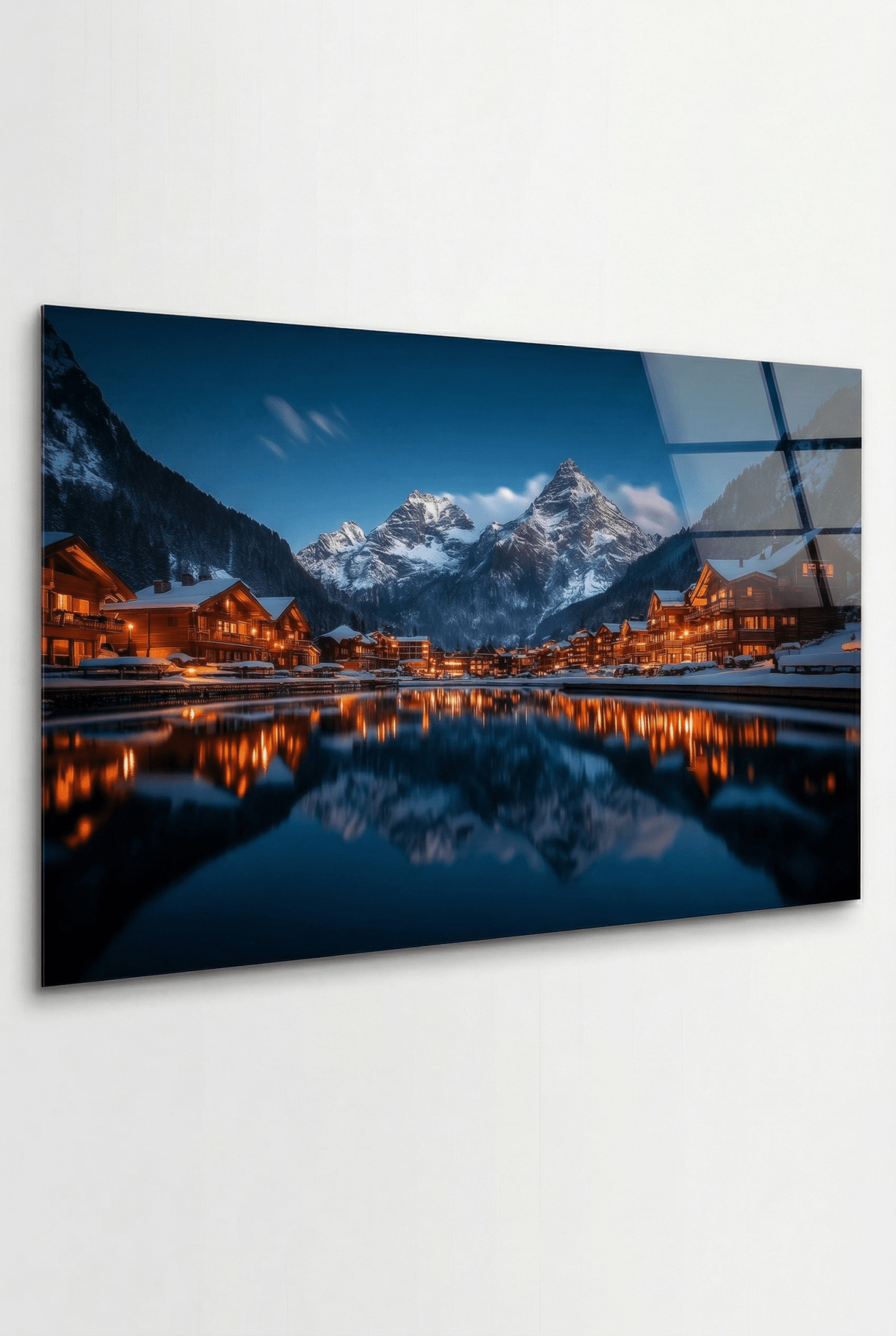 Magische Winteratmosphäre – Naturbild mit Schneelandschaft & Lichterzauber | Dein Wandbild - Dein Wandbild