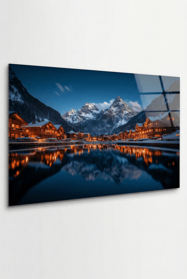 Magische Winteratmosphäre – Naturbild mit Schneelandschaft & Lichterzauber | Dein Wandbild - Dein Wandbild