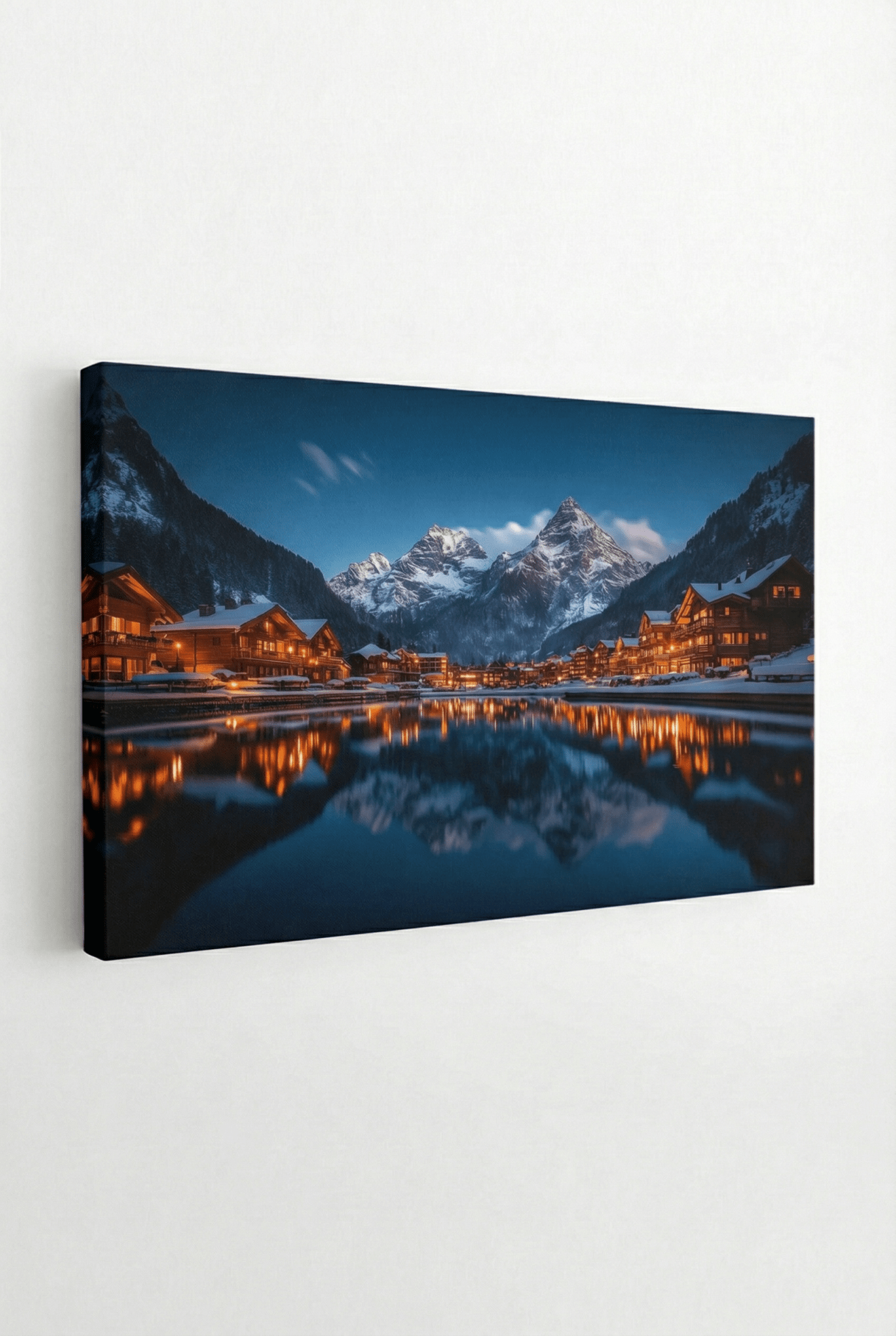 Magische Winteratmosphäre – Naturbild mit Schneelandschaft & Lichterzauber | Dein Wandbild - Dein Wandbild