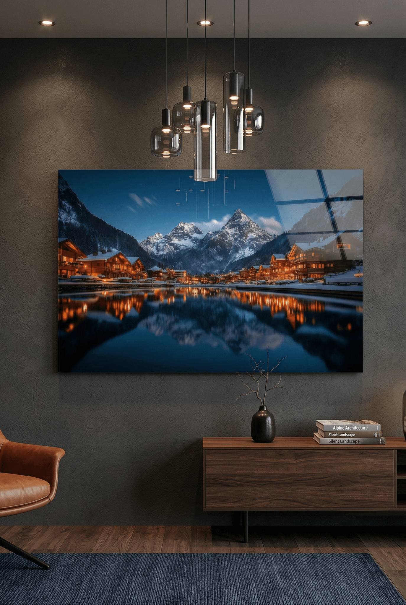 Magische Winteratmosphäre – Naturbild mit Schneelandschaft & Lichterzauber | Dein Wandbild - Dein Wandbild