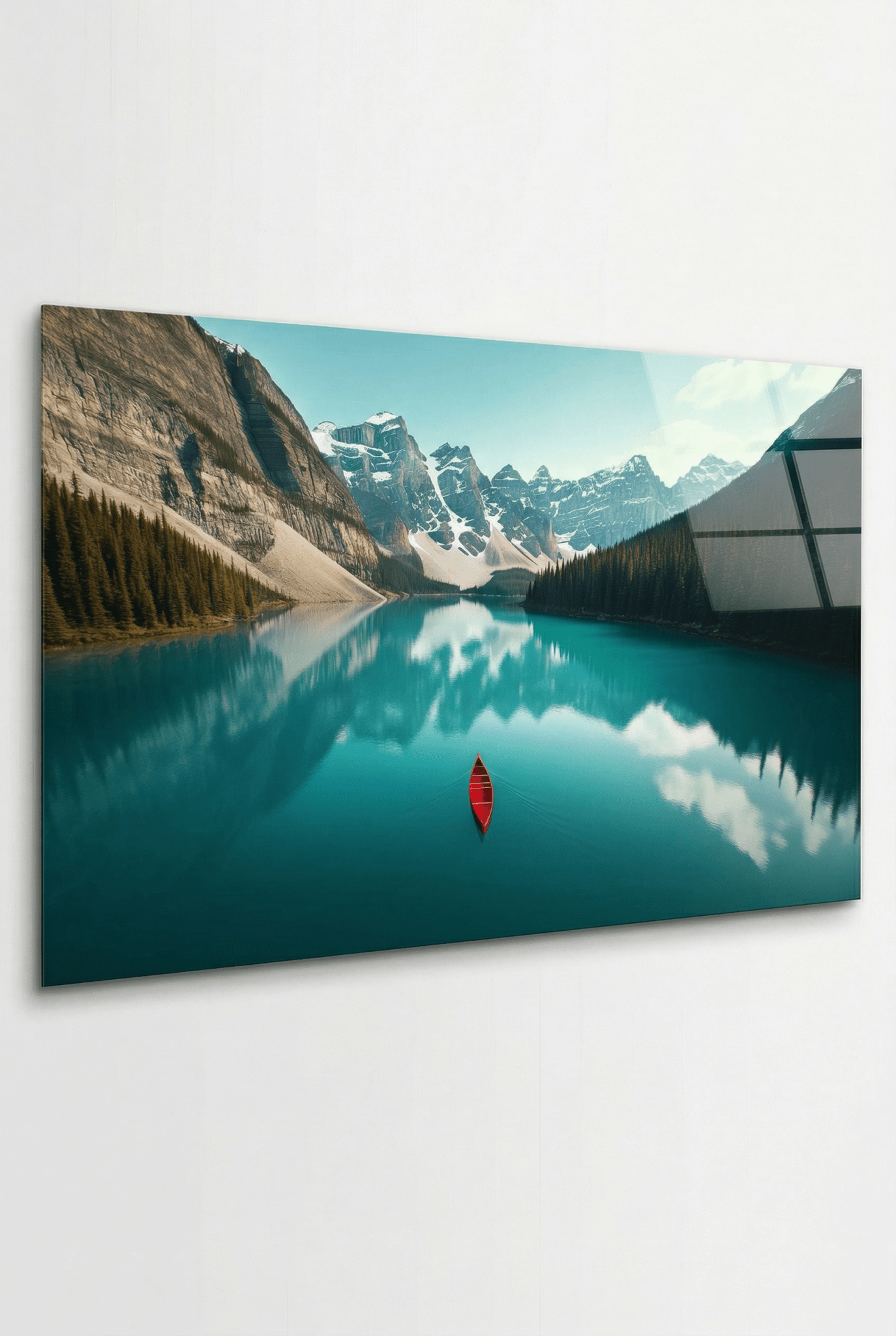 Moraine Lake in Kanada – Landschaftsbild mit Bergpanorama & Klarsee | Dein Wandbild - Dein Wandbild