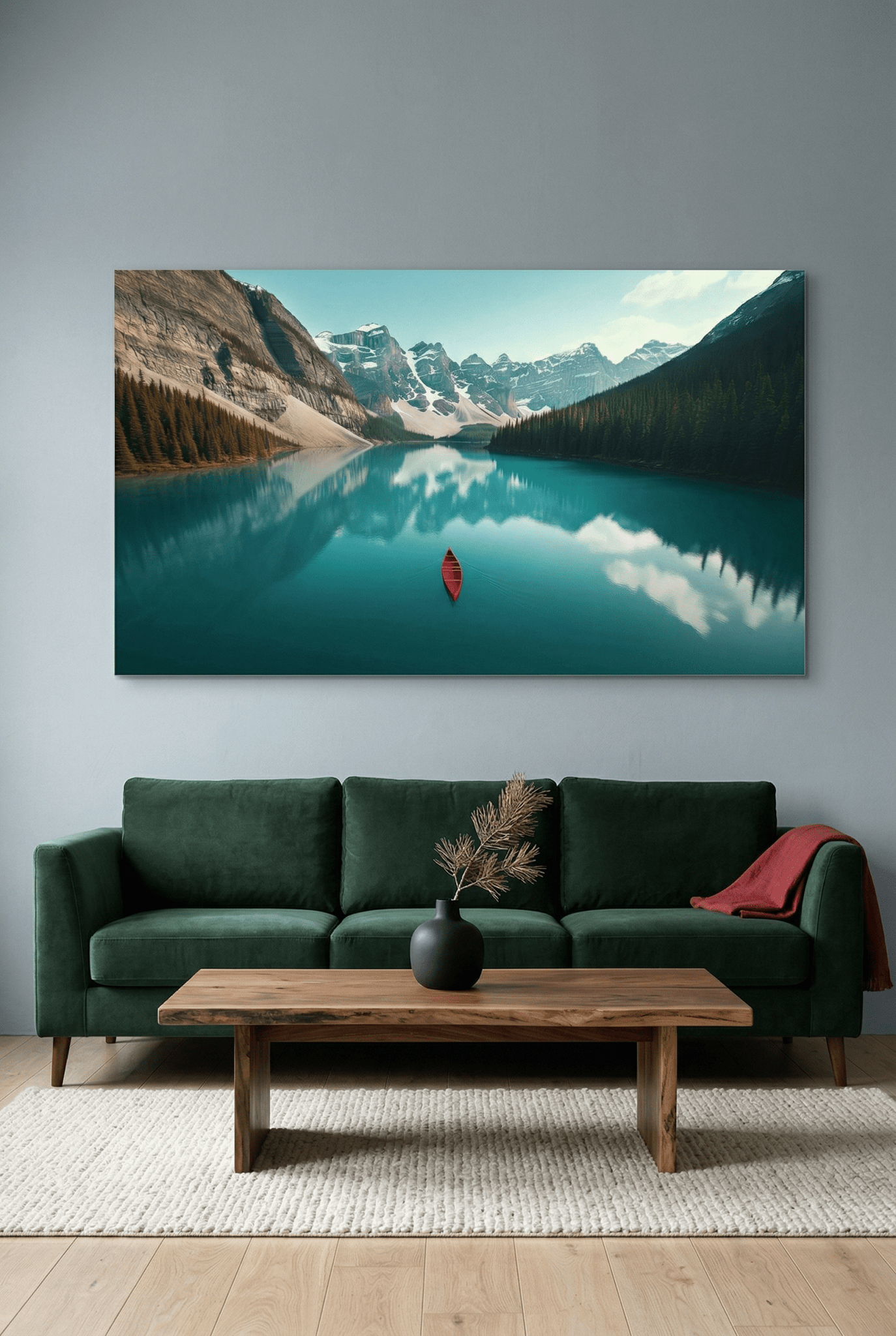 Moraine Lake in Kanada – Landschaftsbild mit Bergpanorama & Klarsee | Dein Wandbild - Dein Wandbild