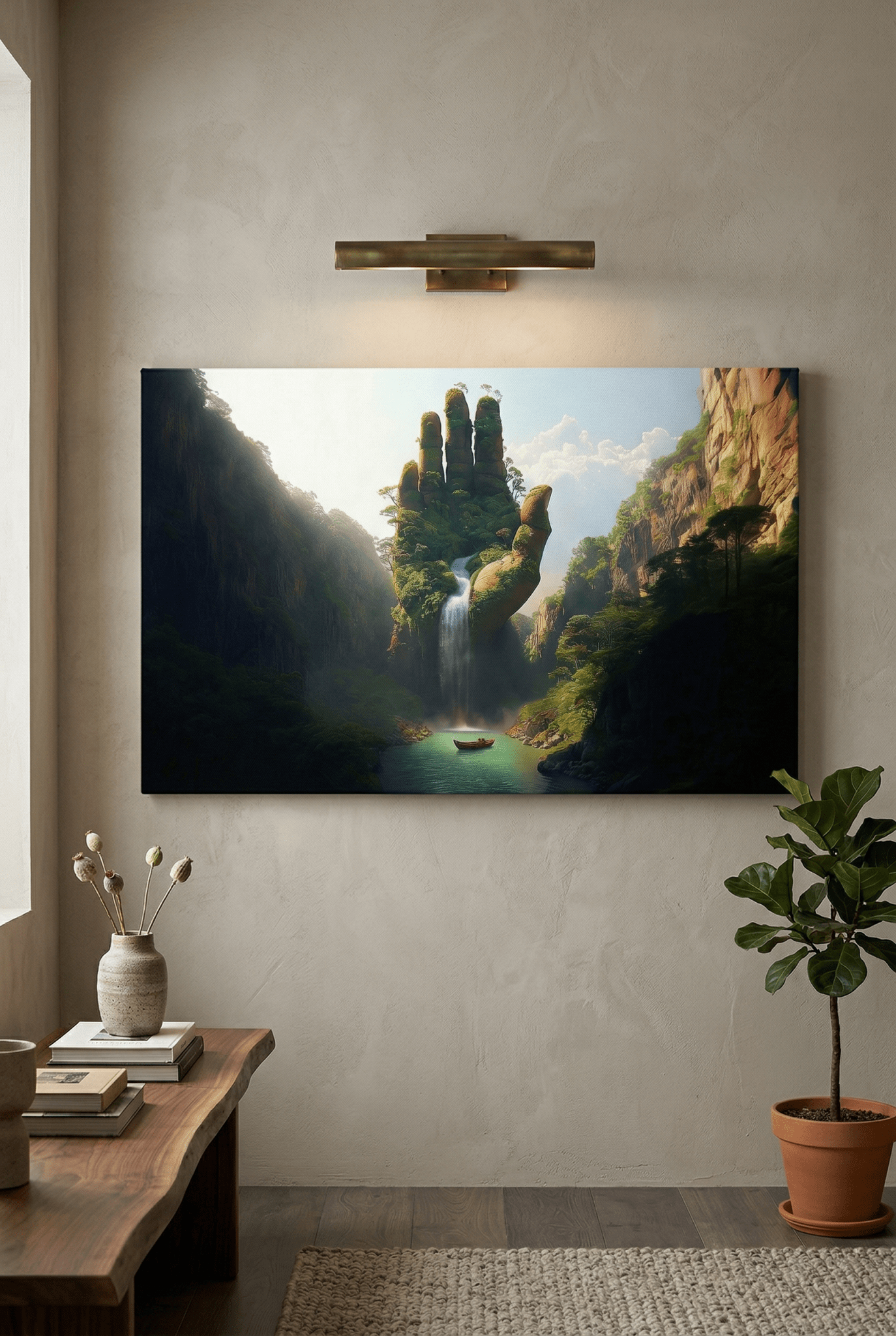 Mutter Gaias Hand – Naturbild mit spiritueller Symbolik & Stärke | Dein Wandbild - Dein Wandbild