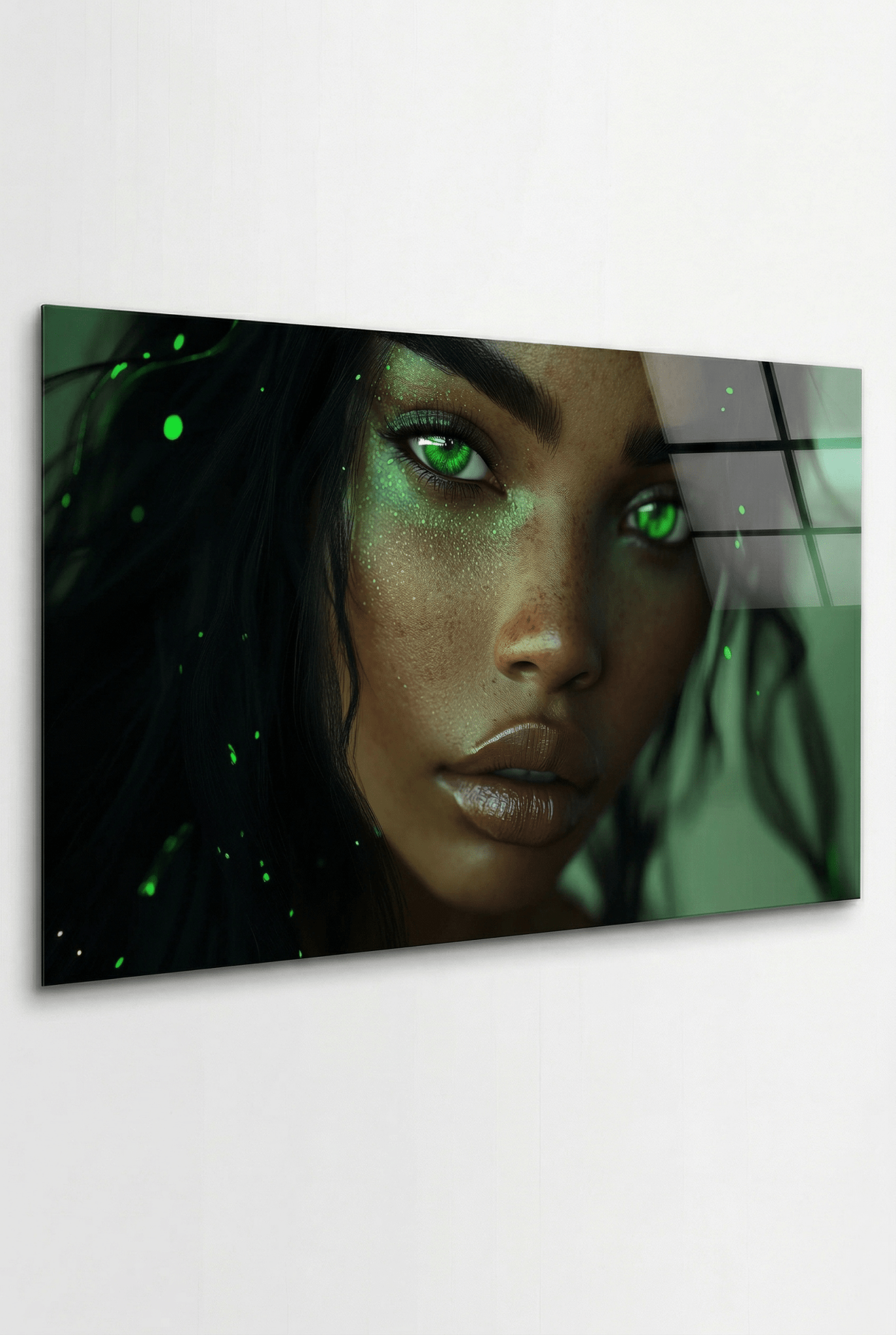 Mystic Gaze – Ausdrucksstarke Schönheit in Licht & Farbe als eleganter Kunstdruck | Dein Wandbild - Dein Wandbild