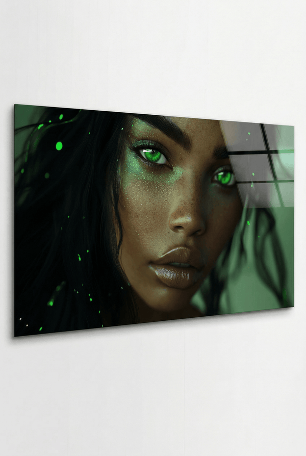 Mystic Gaze – Ausdrucksstarke Schönheit in Licht & Farbe als eleganter Kunstdruck | Dein Wandbild - Dein Wandbild