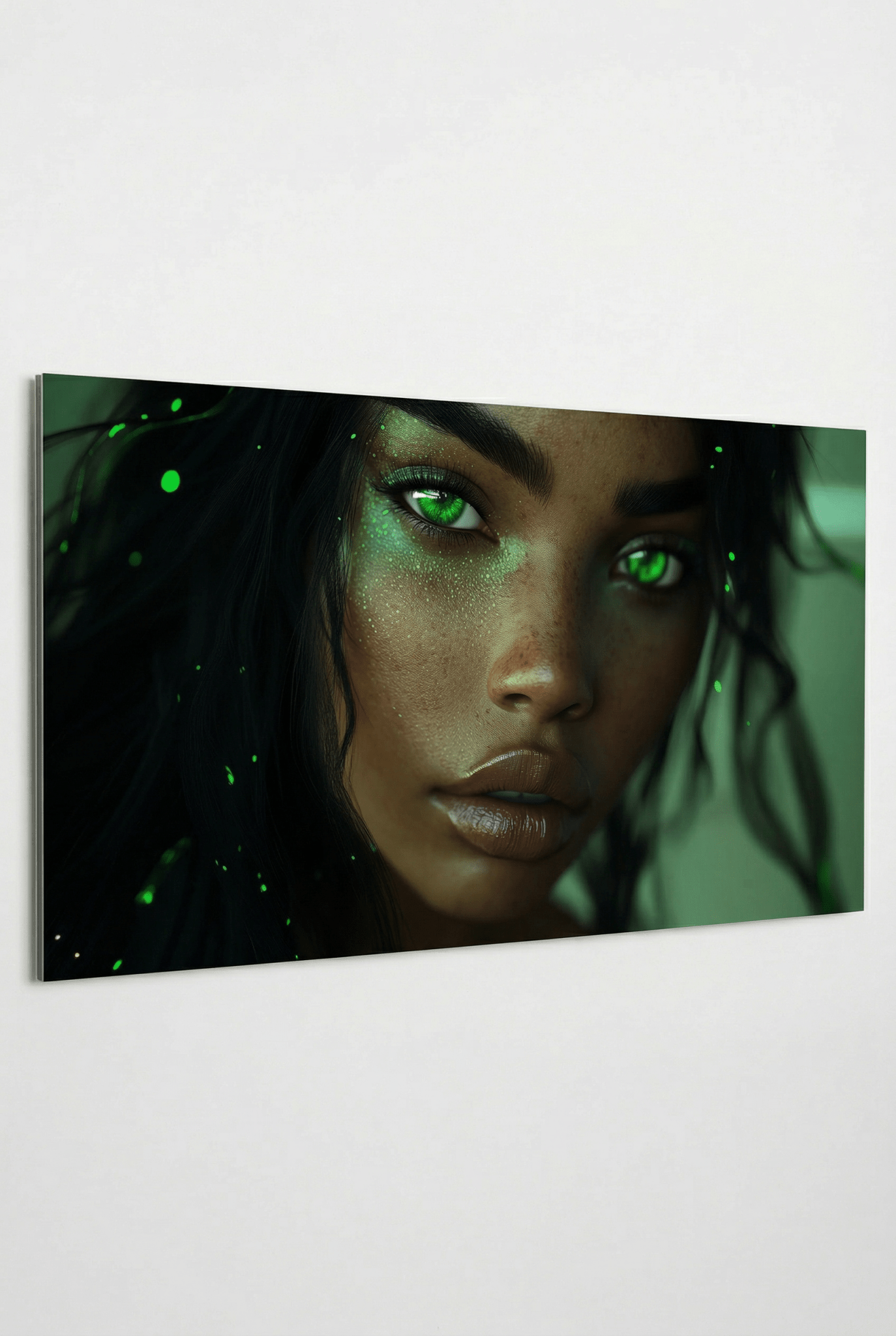 Mystic Gaze – Ausdrucksstarke Schönheit in Licht & Farbe als eleganter Kunstdruck | Dein Wandbild - Dein Wandbild