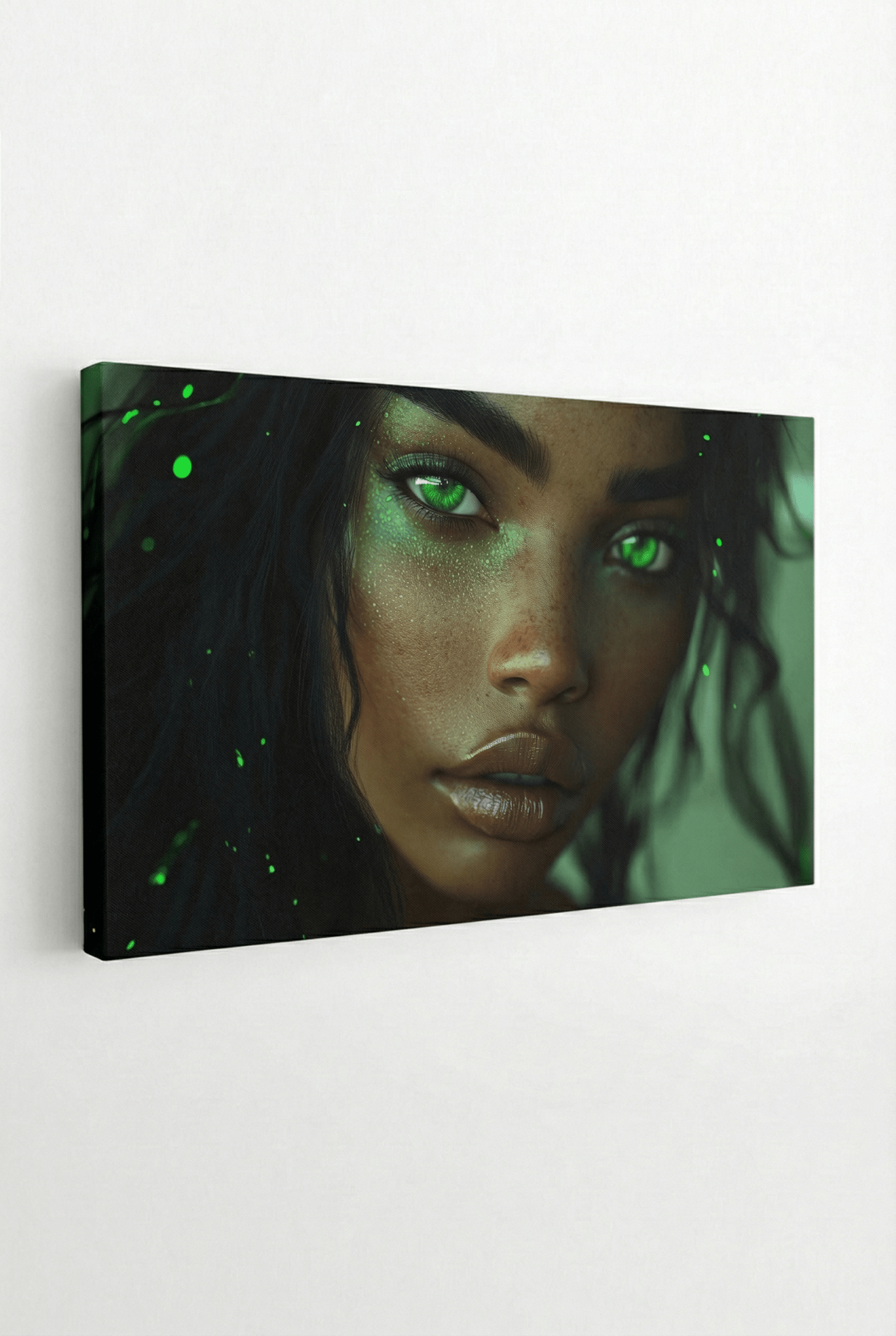 Mystic Gaze – Ausdrucksstarke Schönheit in Licht & Farbe als eleganter Kunstdruck | Dein Wandbild - Dein Wandbild