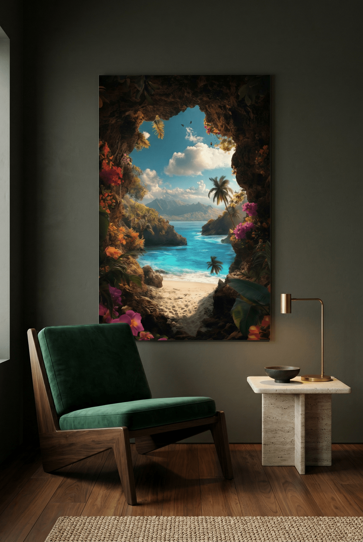 Paradiesische Aussicht – Landschaftsbild mit tropischer Ruhe | Dein Wandbild - Dein Wandbild