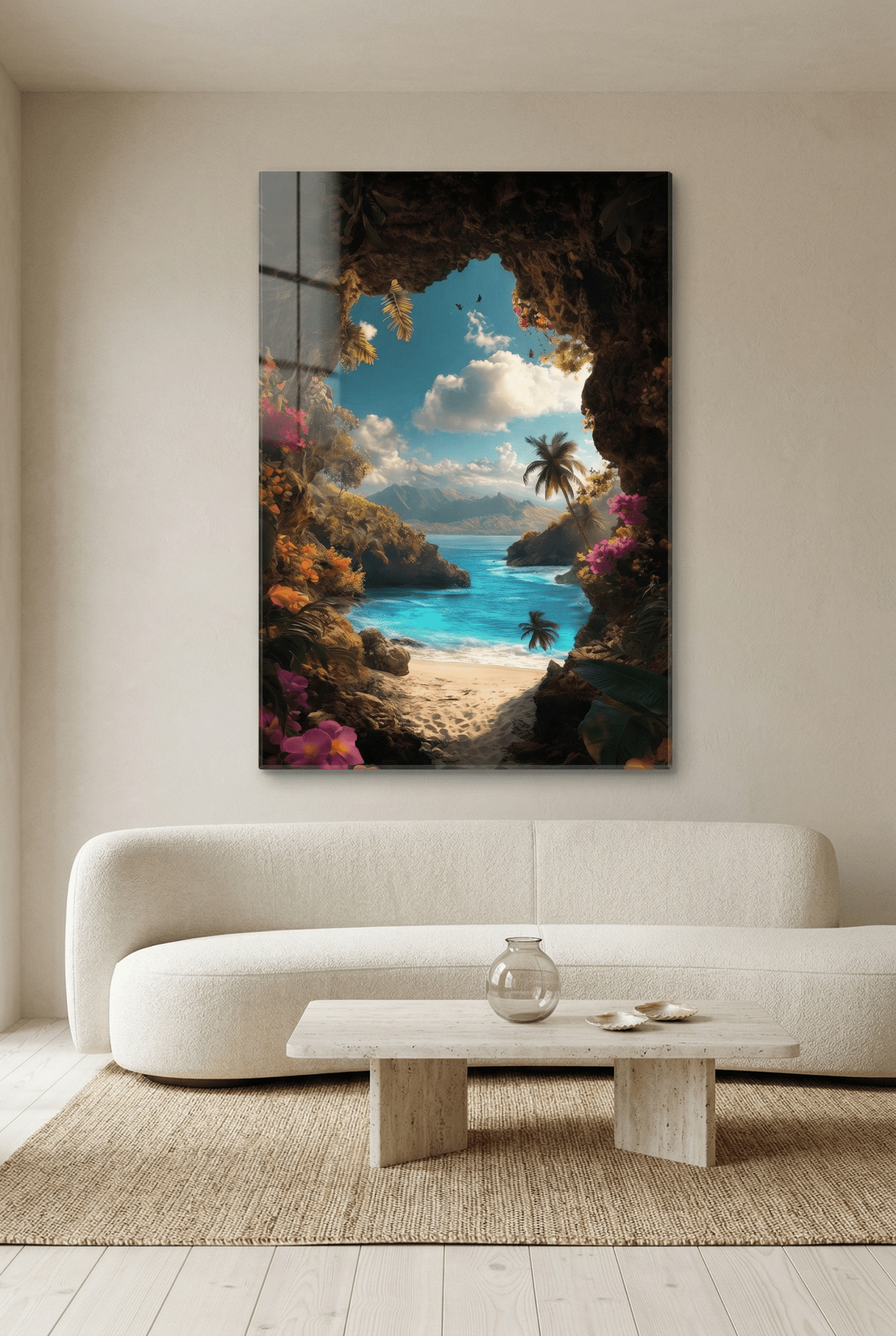 Paradiesische Aussicht – Landschaftsbild mit tropischer Ruhe | Dein Wandbild - Dein Wandbild