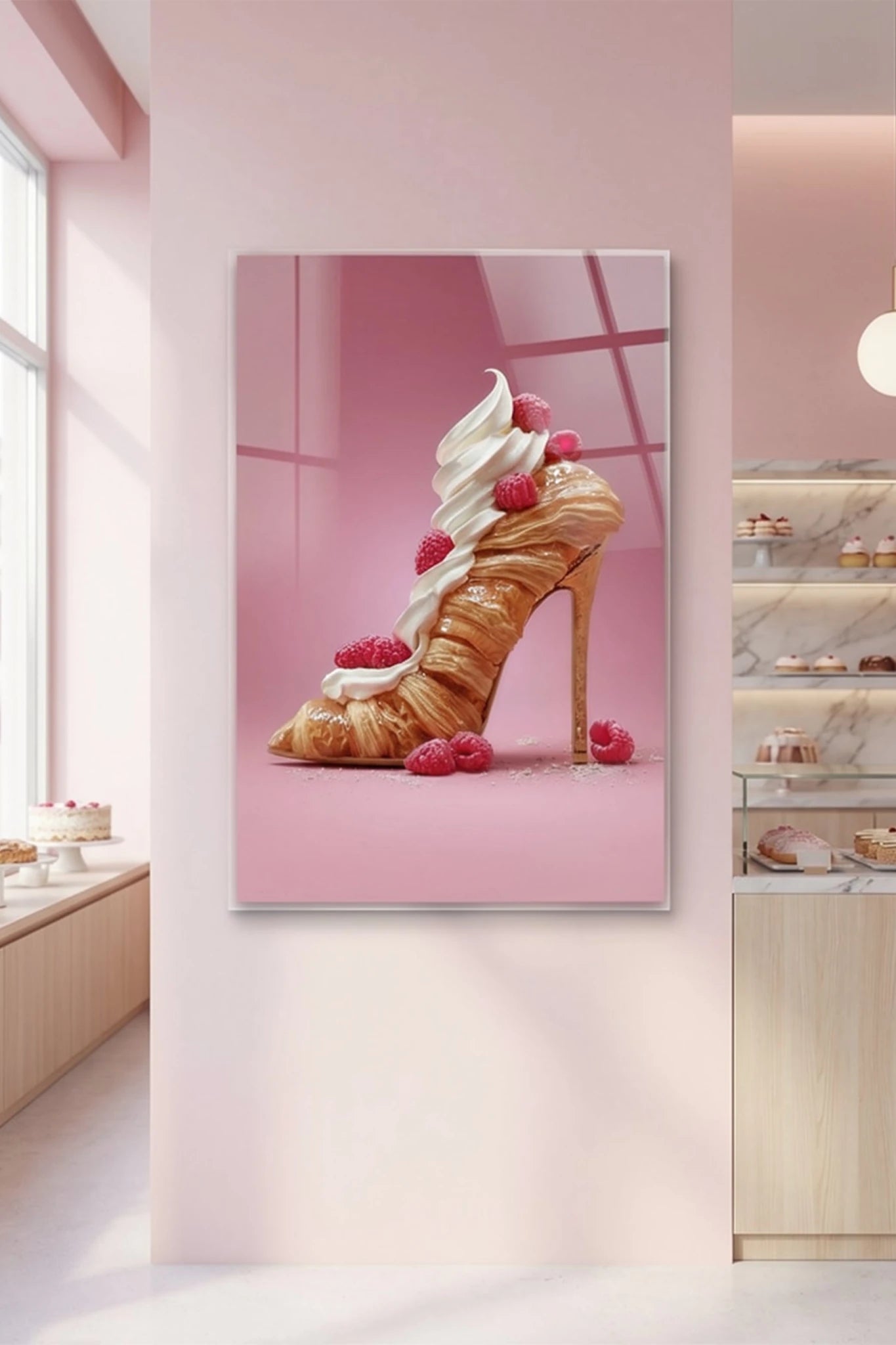 Sweet Seduction – Croissant High Heel | Dein Wandbild - Dein Wandbild